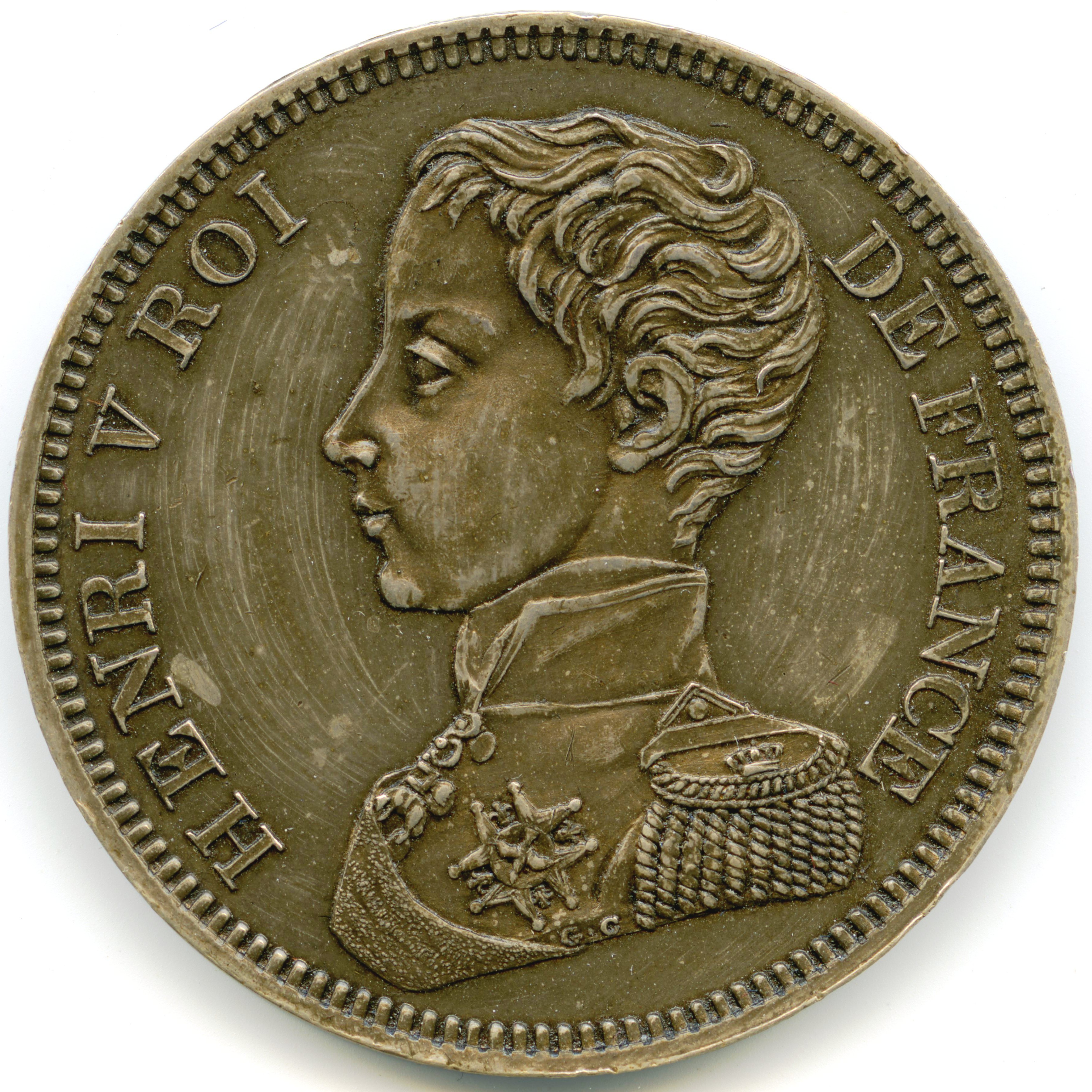 Henvi V - 5 Francs - 1831 avers