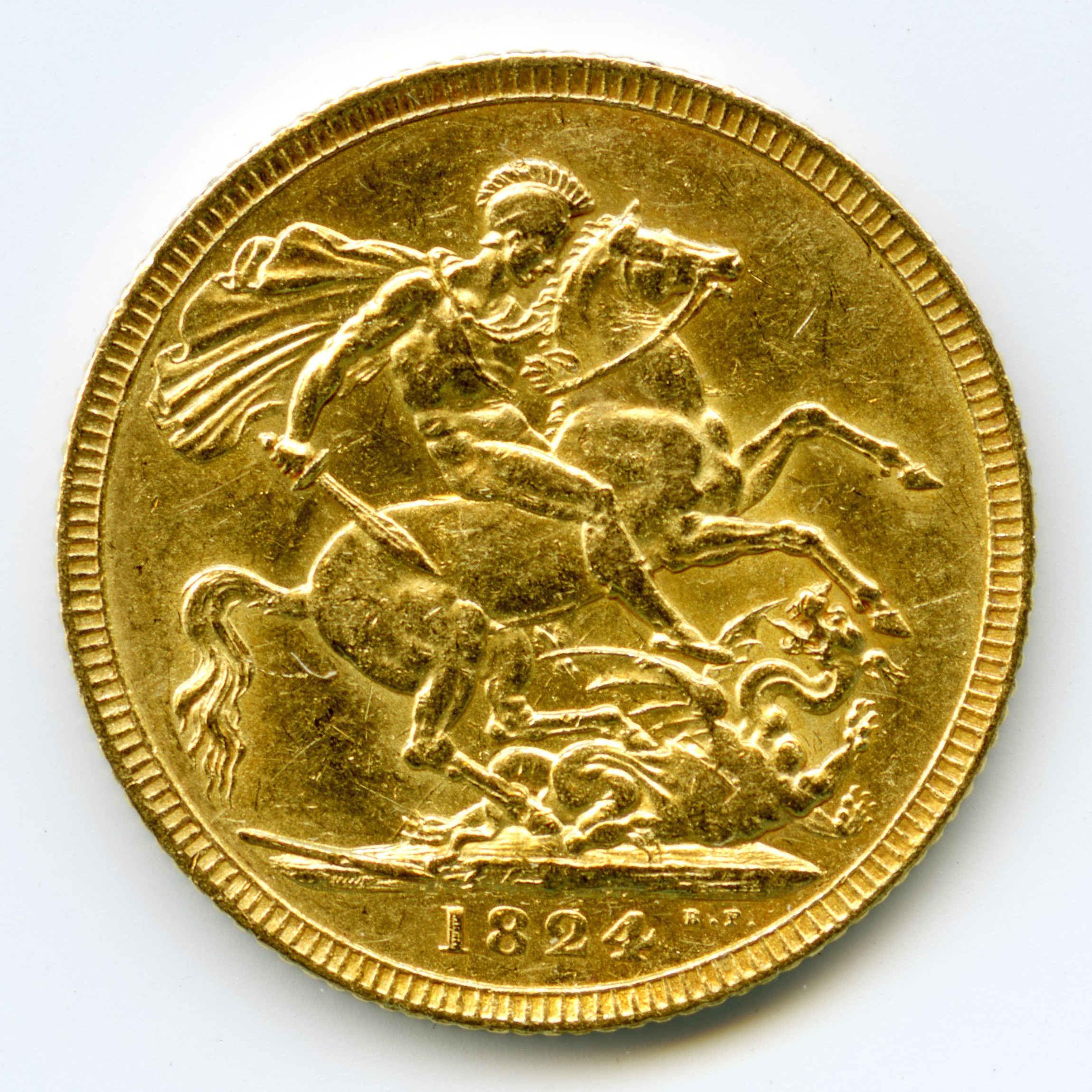 Grande-Bretagne - Souverain - 1824 revers Grande-Bretagne - Souverain - 1824 revers
