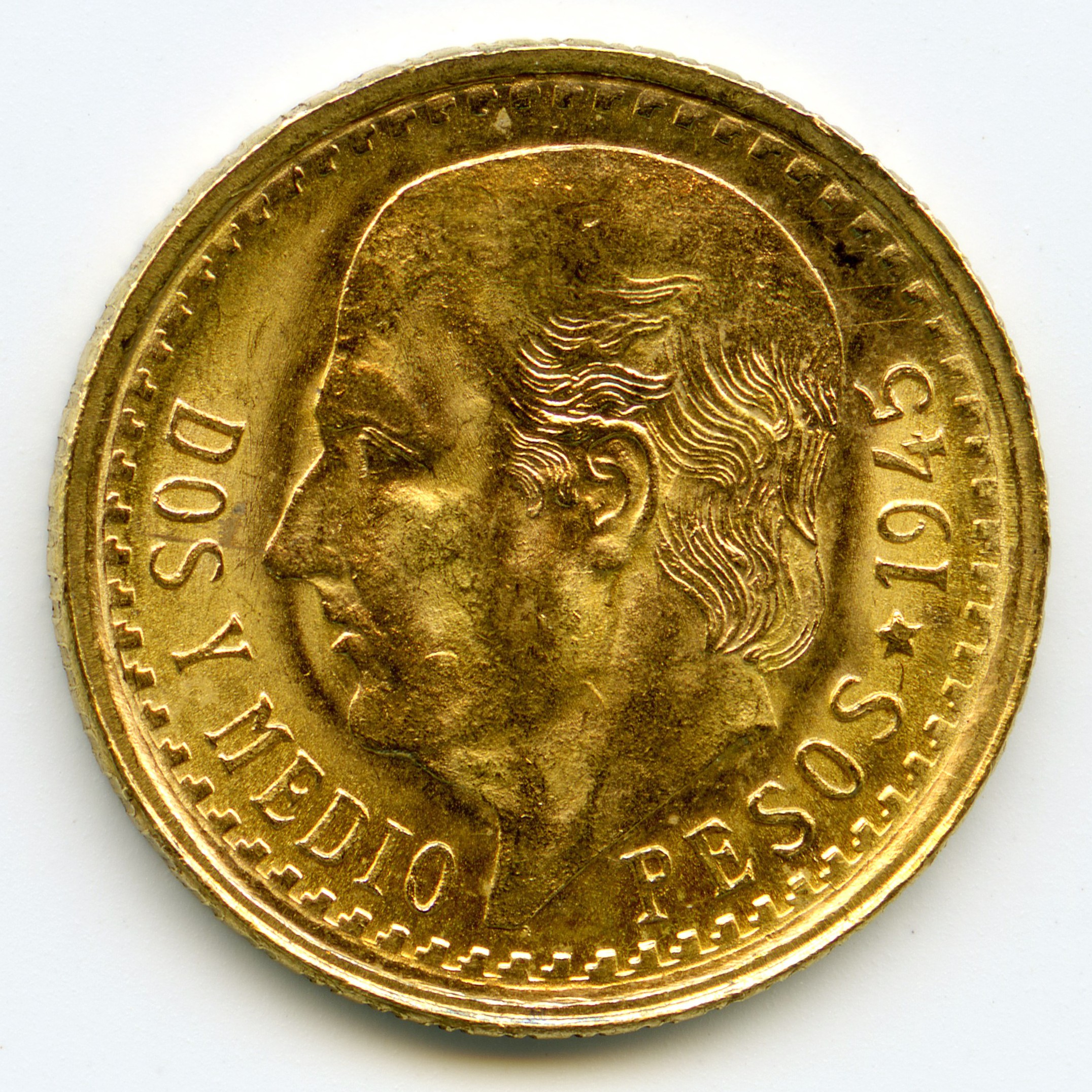 Mexique - 2,5 Pesos - 1945 revers Mexique - 2,5 Pesos - 1945 revers