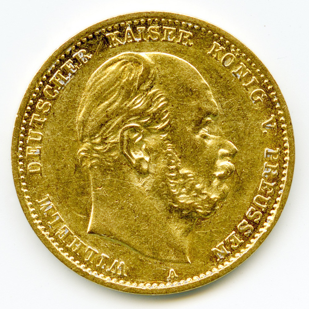 Allemagne - 10 Mark - 1874 A avers
