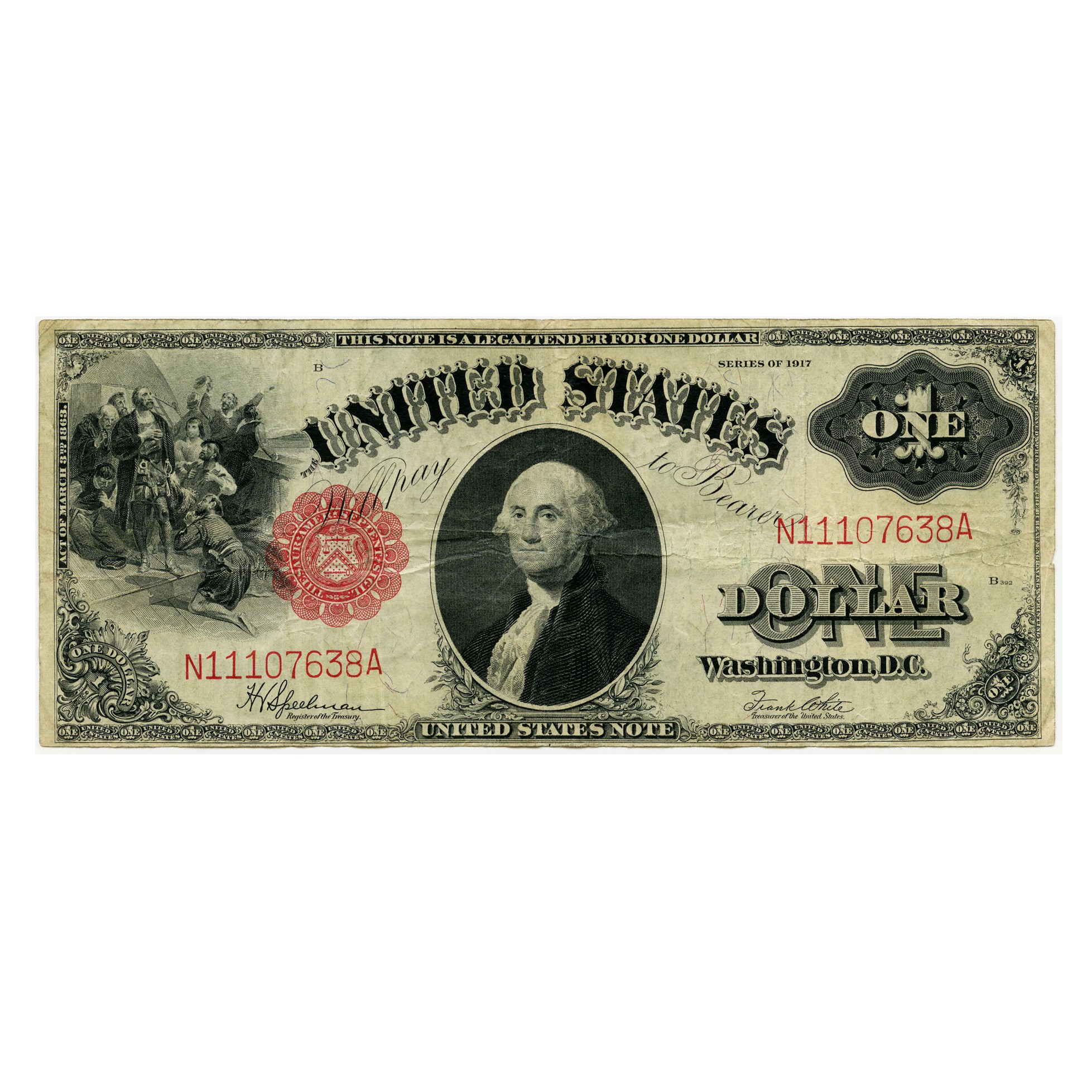 USA - 1 Dollar - N11107638A avers