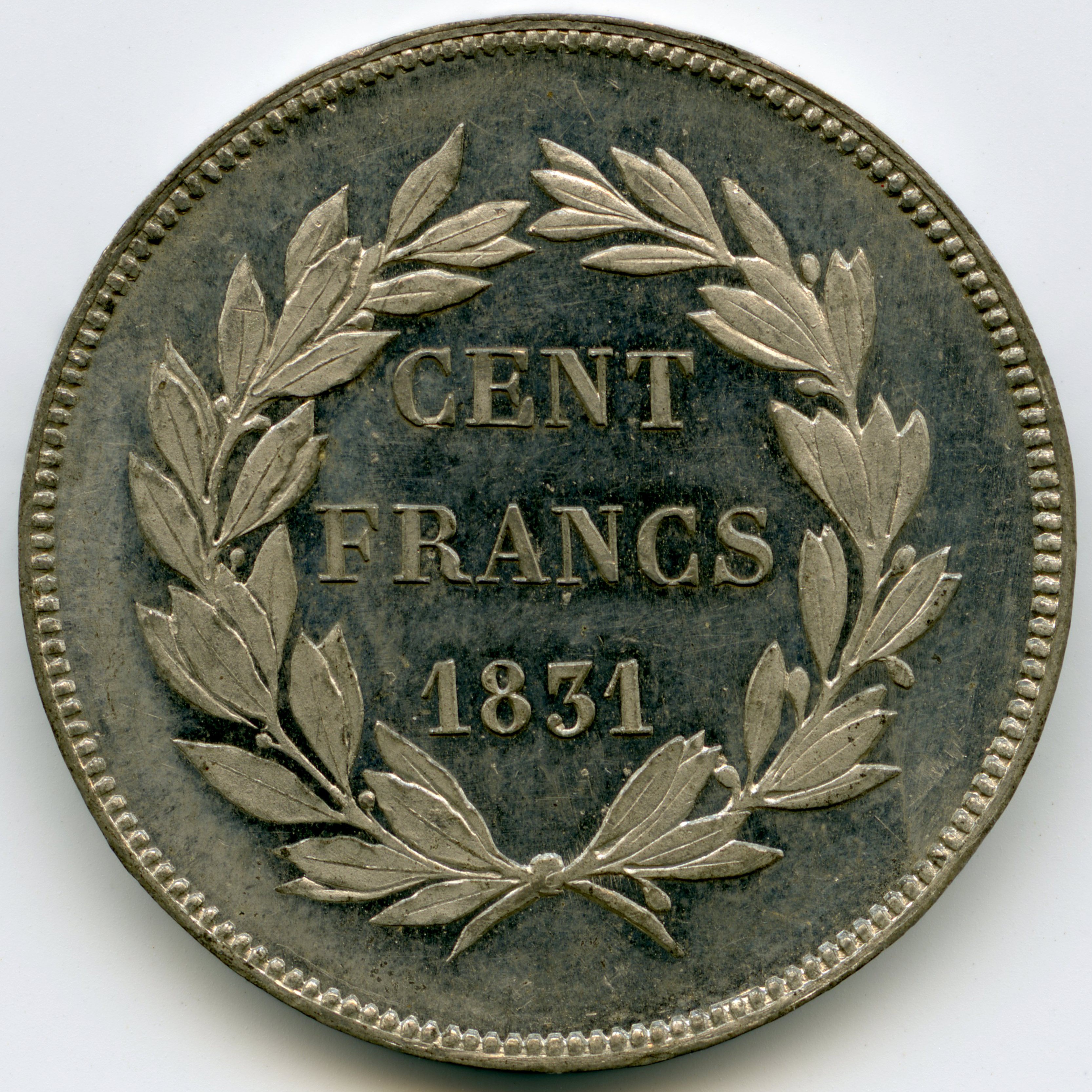 Louis Philippe - Essai de 100 Frs - 1831 revers
