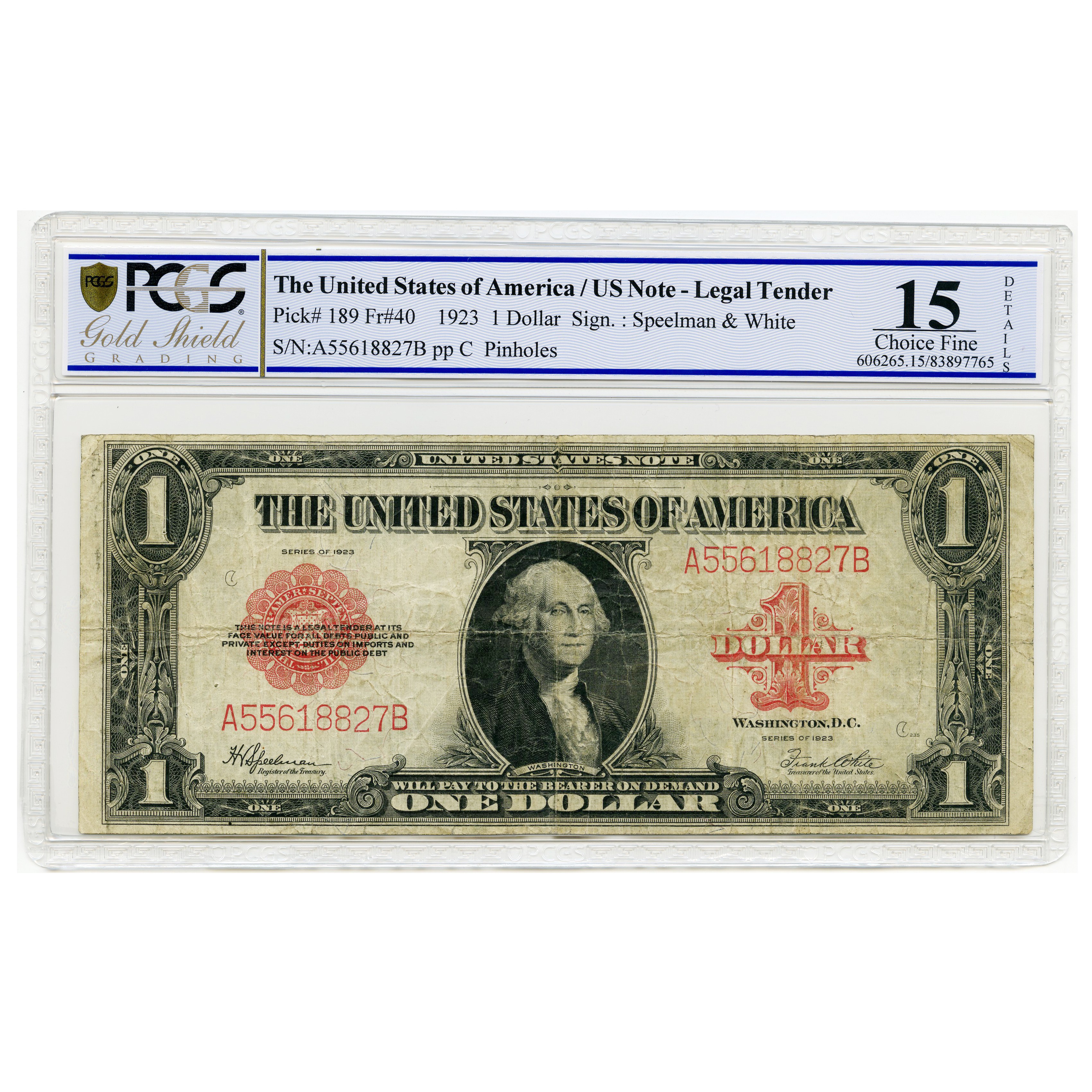 USA - 1 Dollar - A55618827B avers