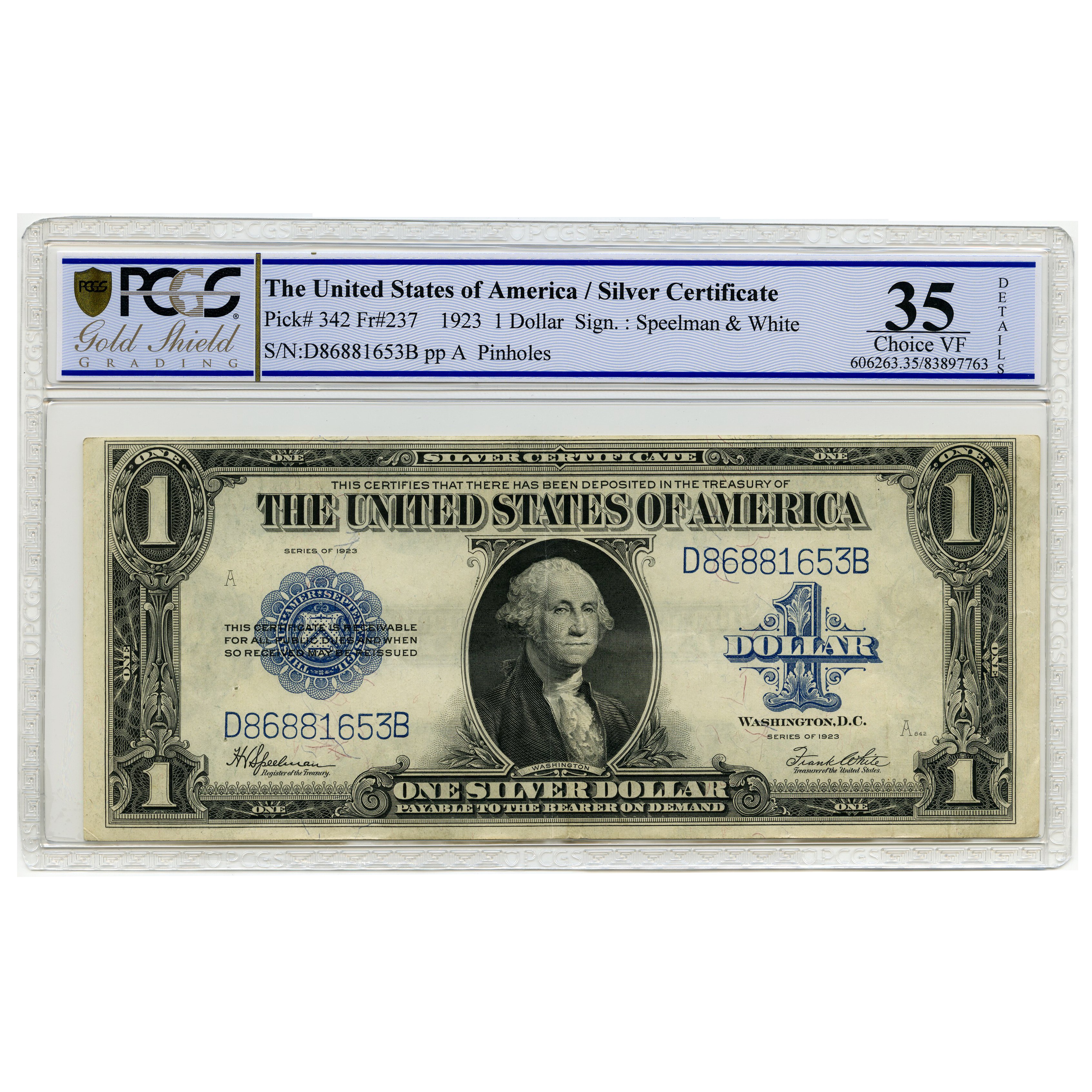 USA - 1 Dollar - D86881653B avers