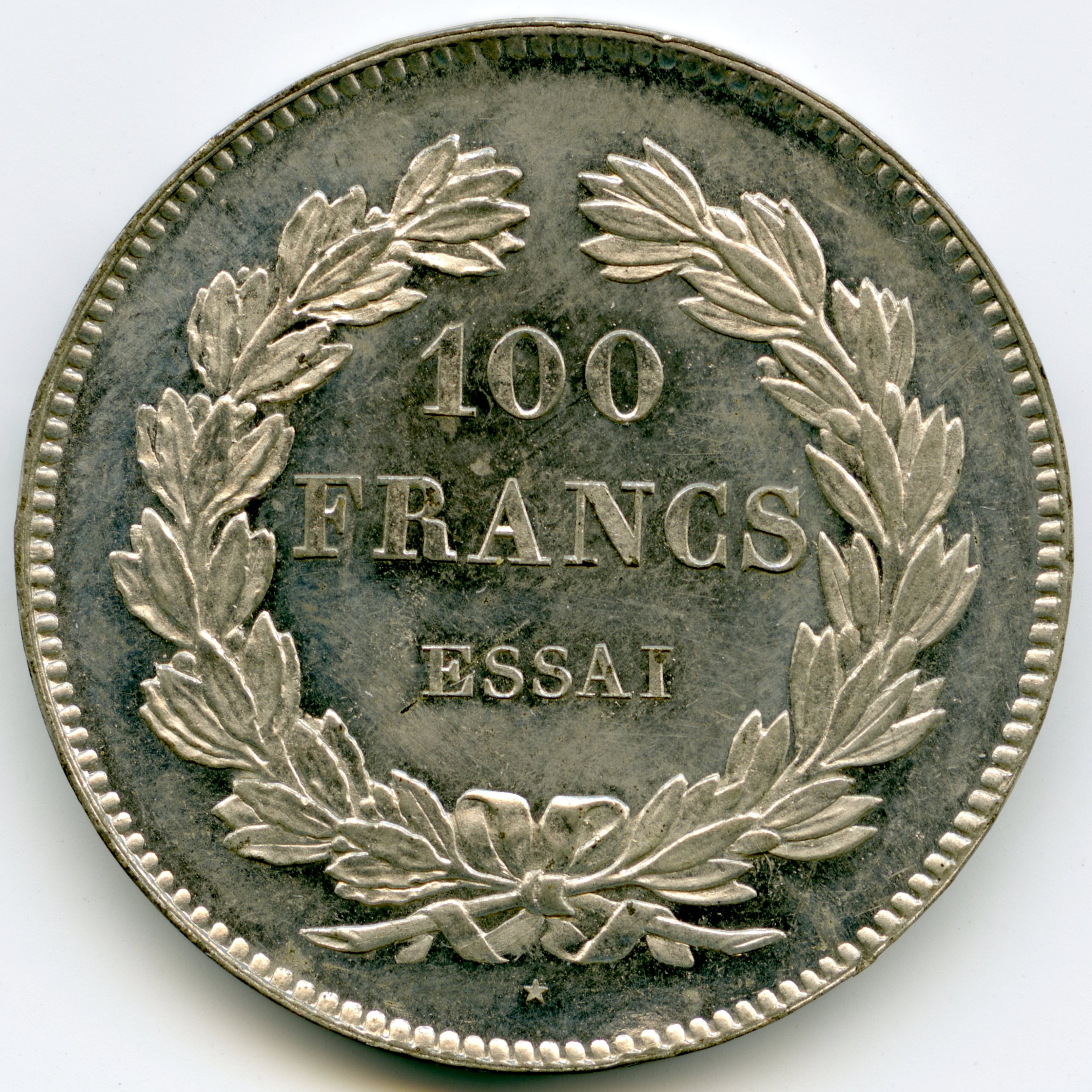 Louis Philippe - Essai de 100 Frs - 1831 revers