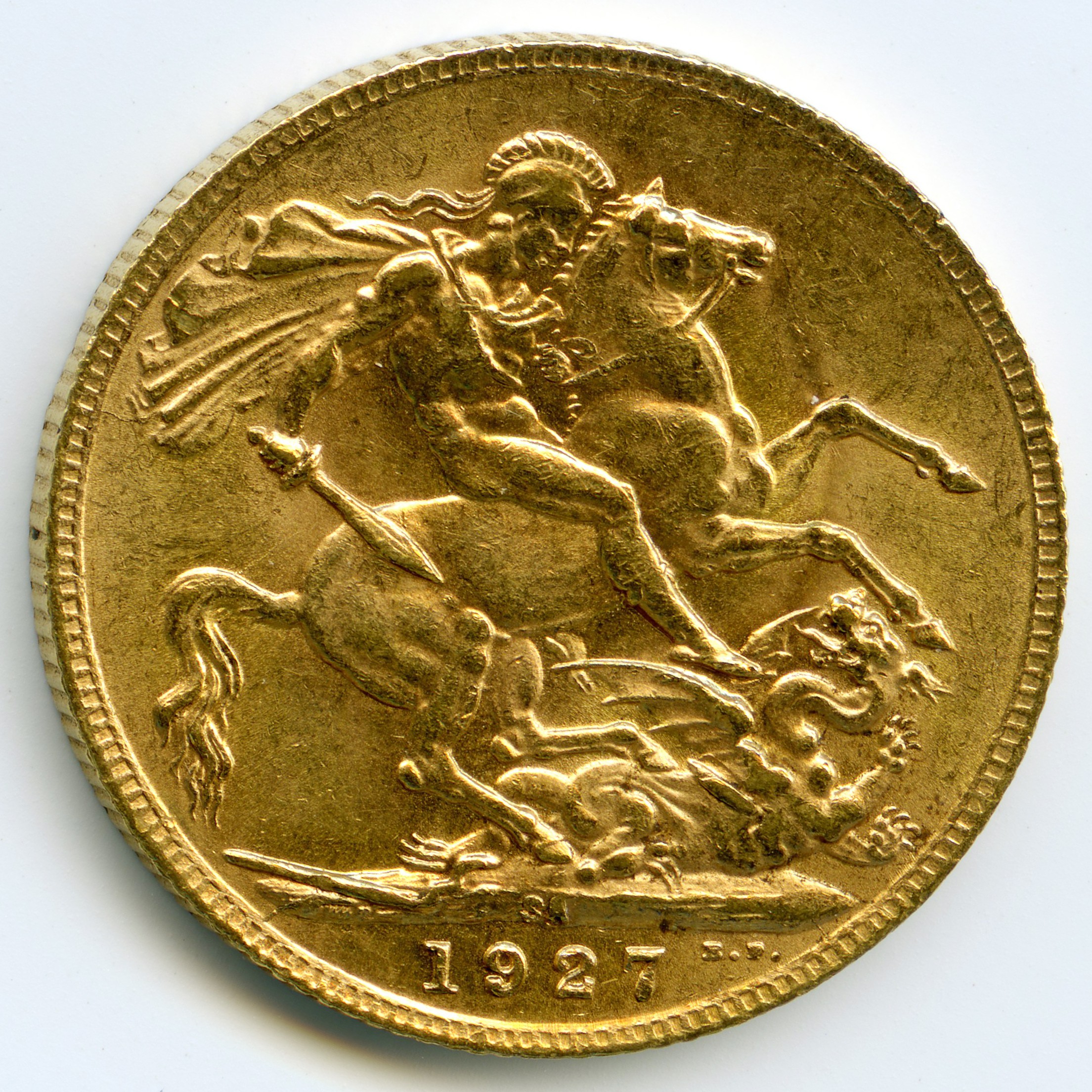 Afrique Du Sud - Souverain - 1927 SA revers Afrique Du Sud - Souverain - 1927 SA revers