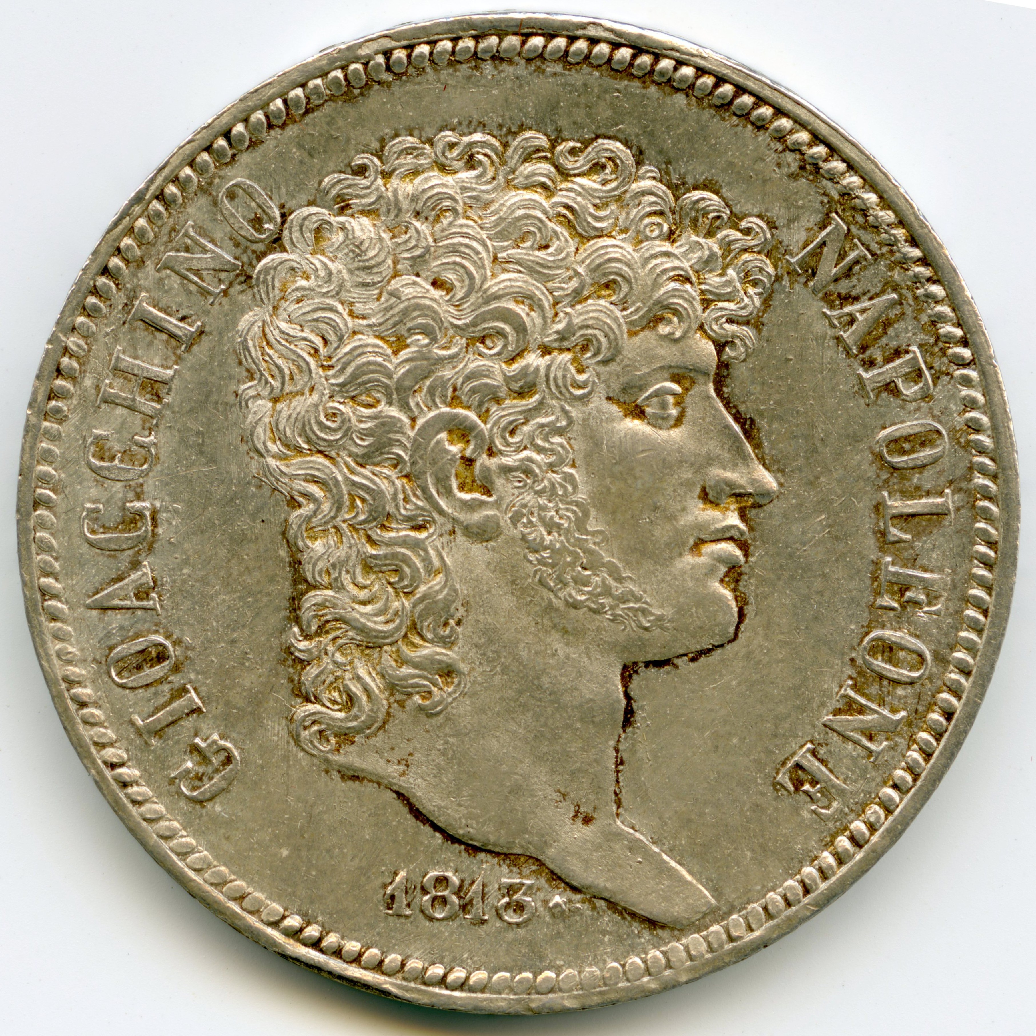 Italie - Joachim Murat - 5 Lire - 1813 avers