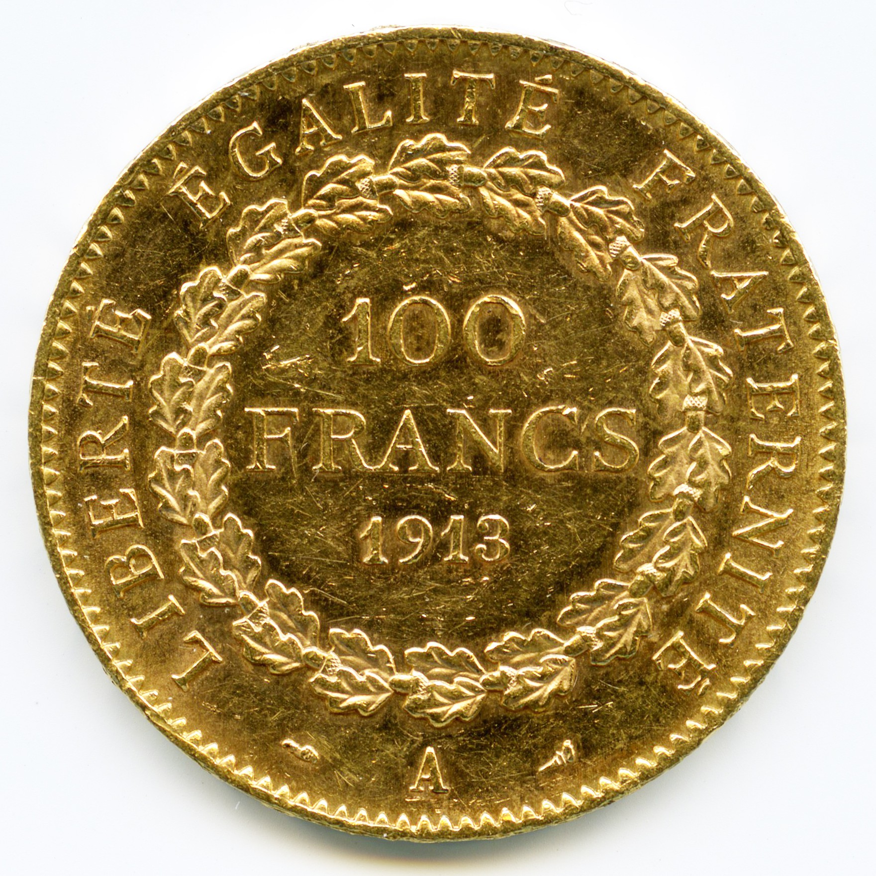 100 Francs Génie - 1913 A revers