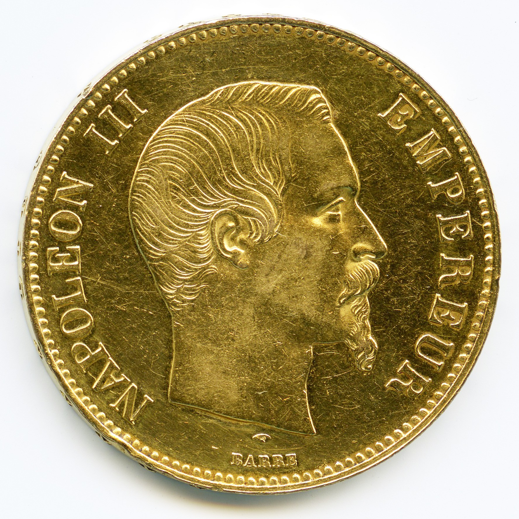 100 Francs - 1855 A avers 100 Francs - 1855 A avers
