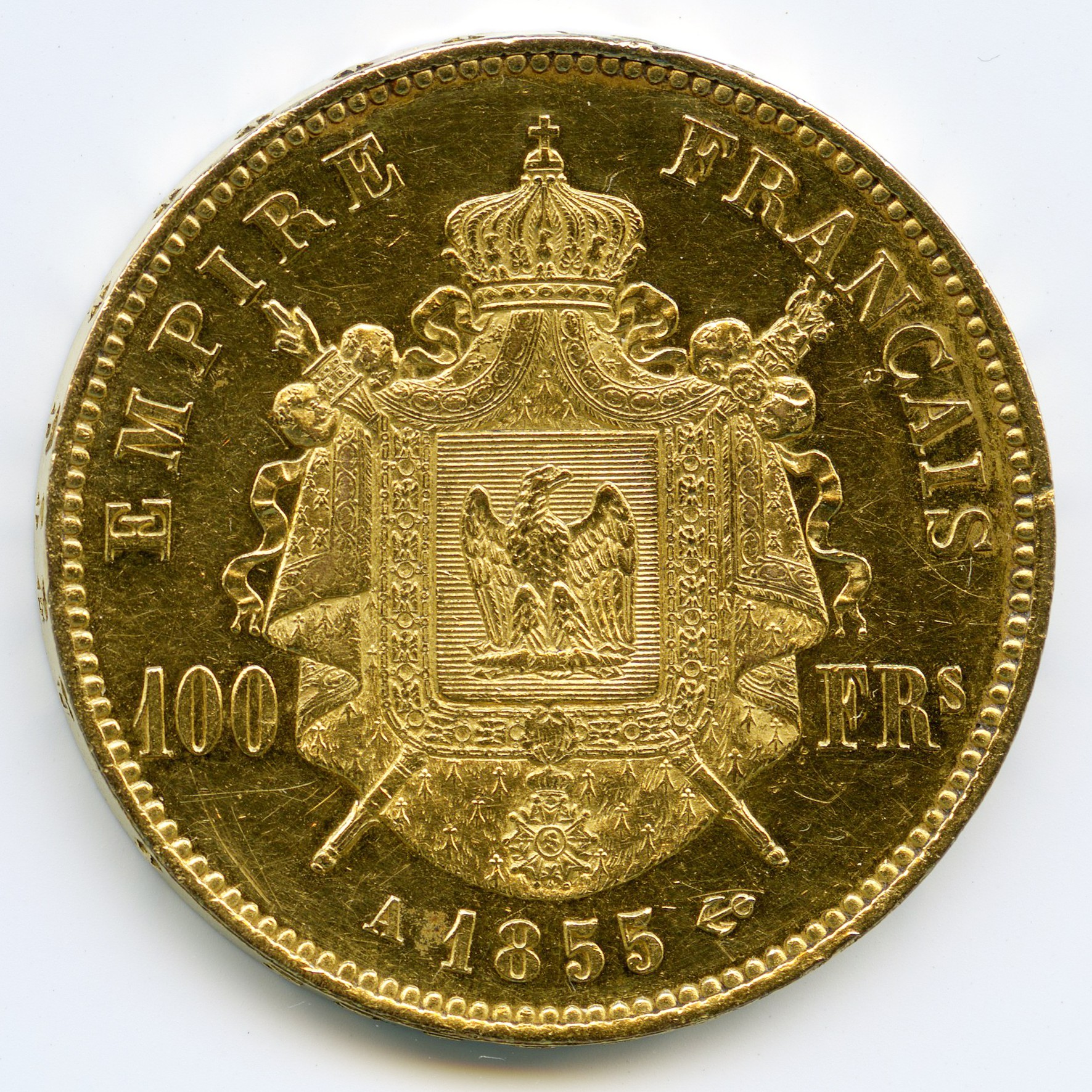 100 Francs - 1855 A revers 100 Francs - 1855 A revers