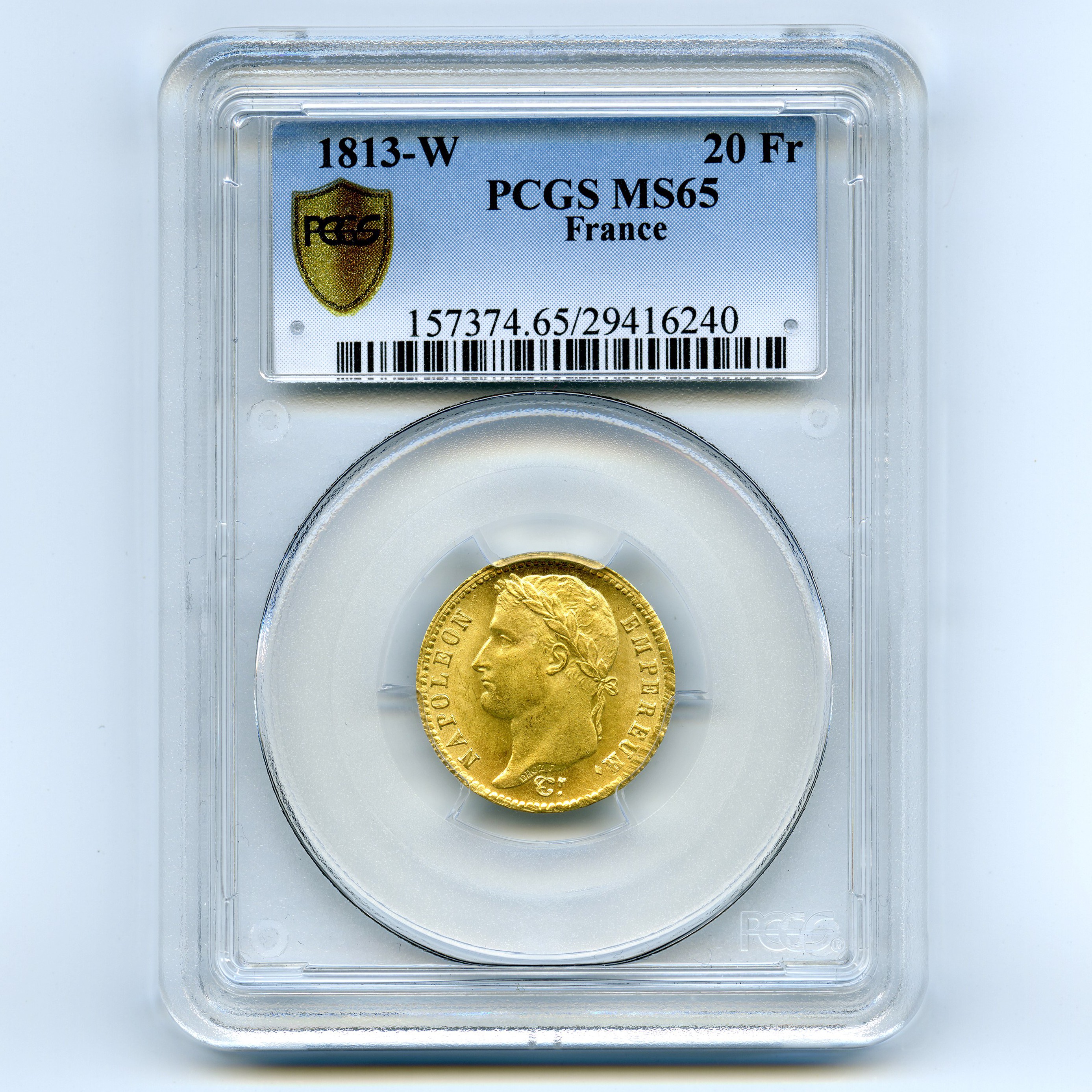 Napoléon Ier - 20 Francs - 1813 W avers Napoléon Ier - 20 Francs - 1813 W avers