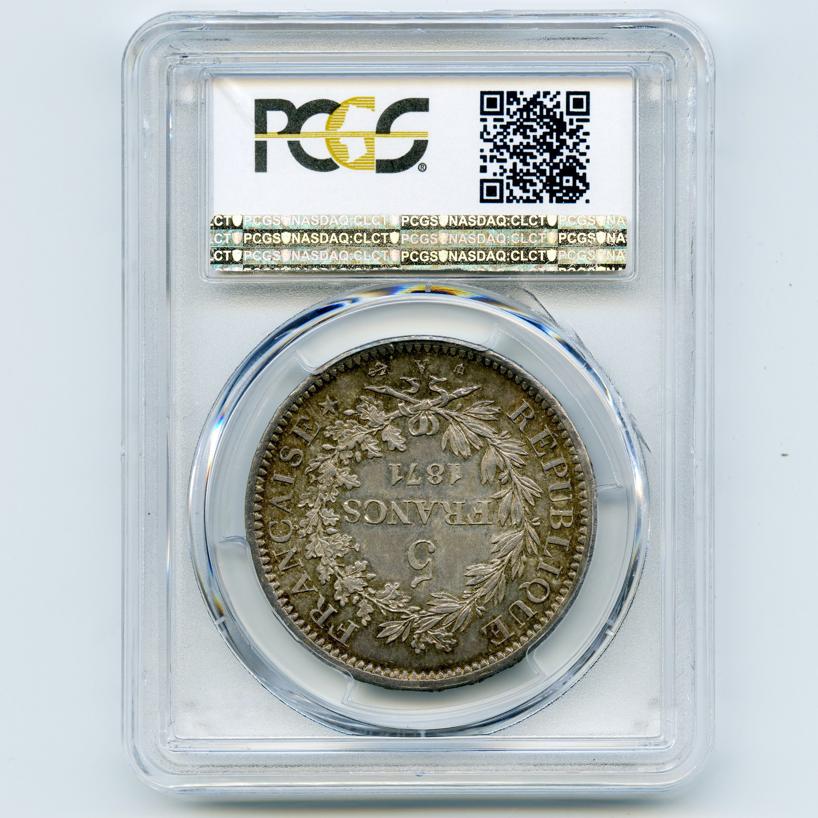5 Francs Camélinat - 1871 A revers 5 Francs Camélinat - 1871 A revers