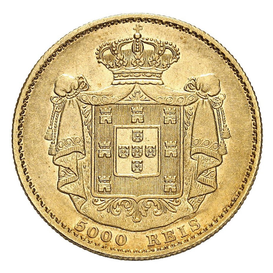 Portugal - 5 000 Reis - 1869 revers