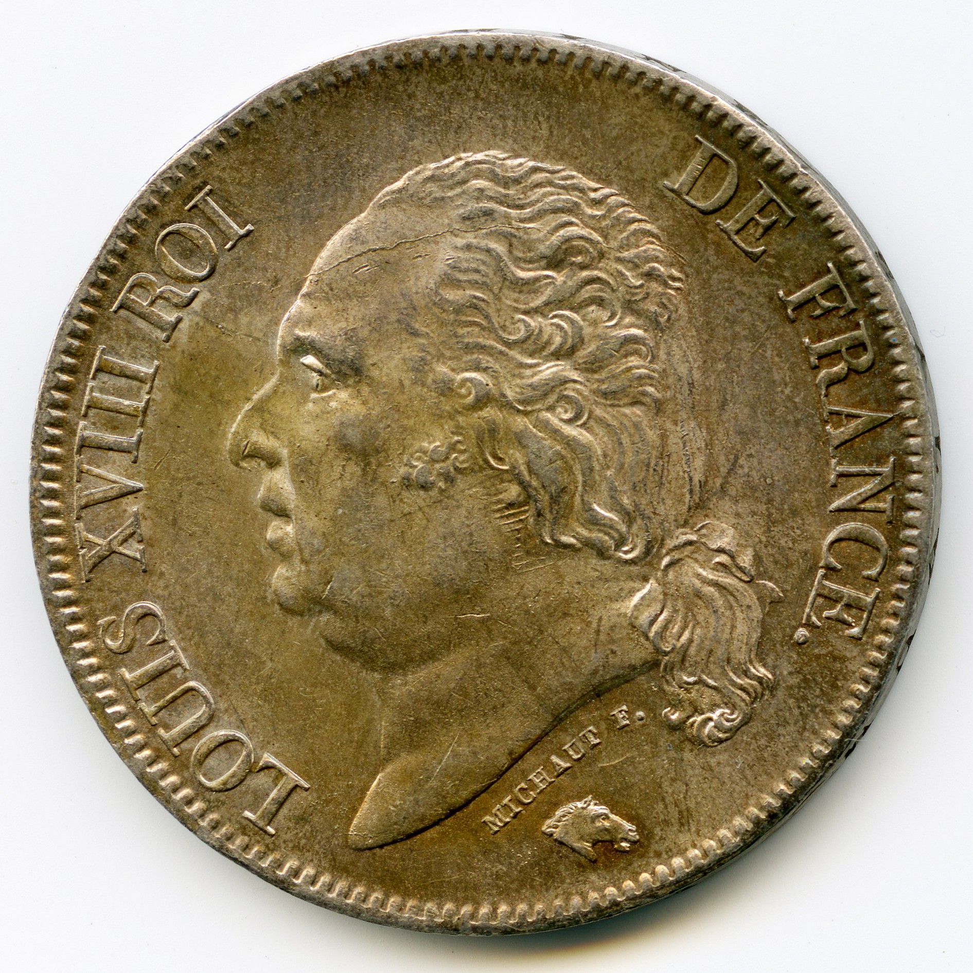Louis XVIII - 5 Francs - 1824 Q avers
