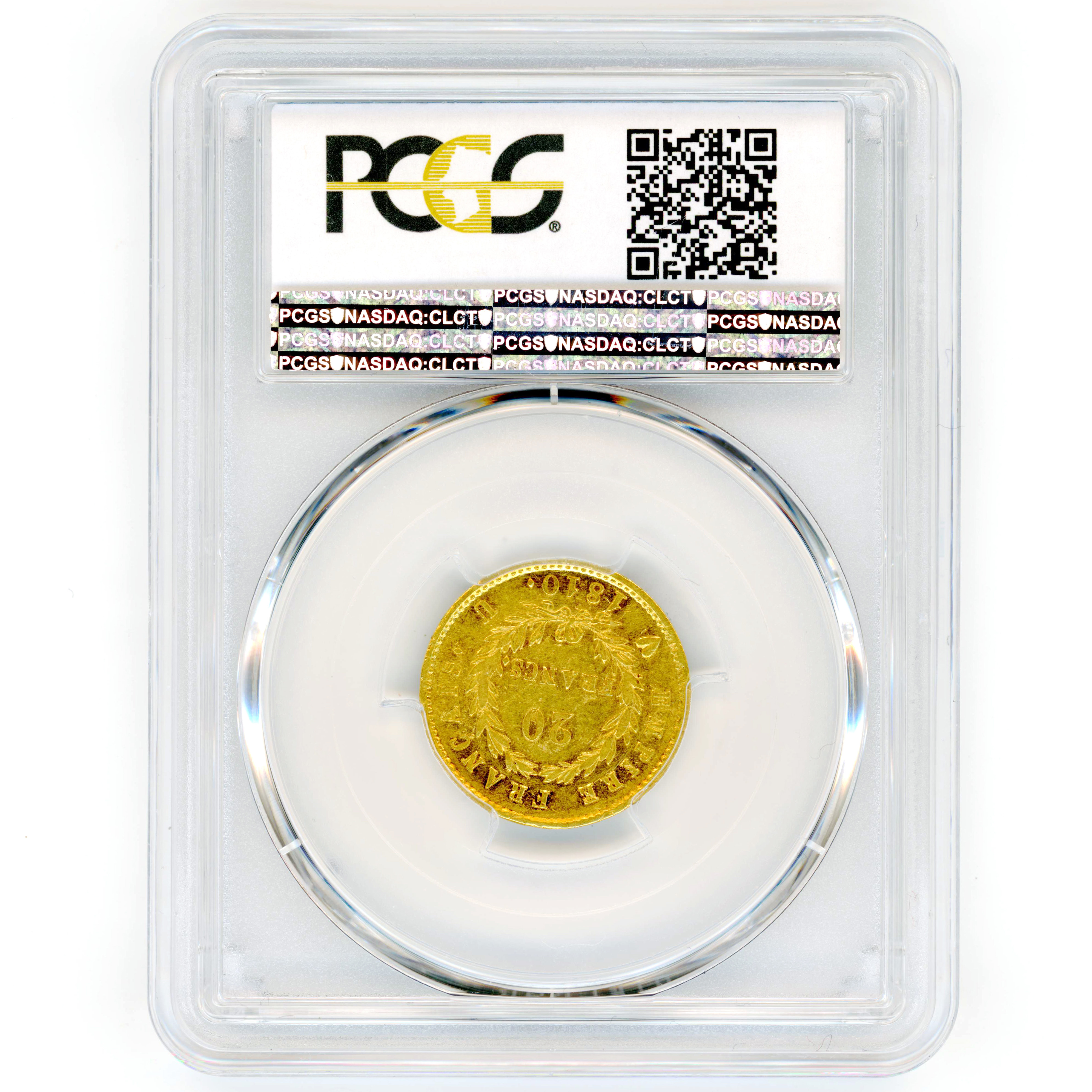 Napoléon Ier - 20 Francs - 1810 U revers Napoléon Ier - 20 Francs - 1810 U revers