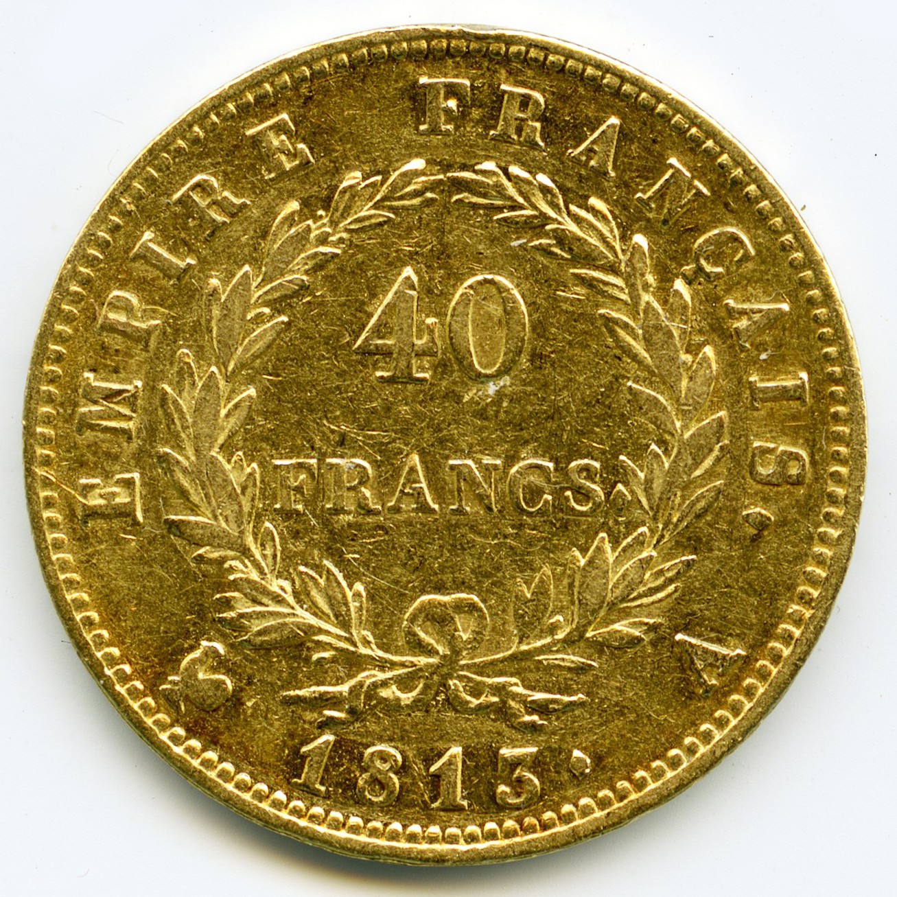 Napoléon Ier - 40 Francs - 1813 A revers