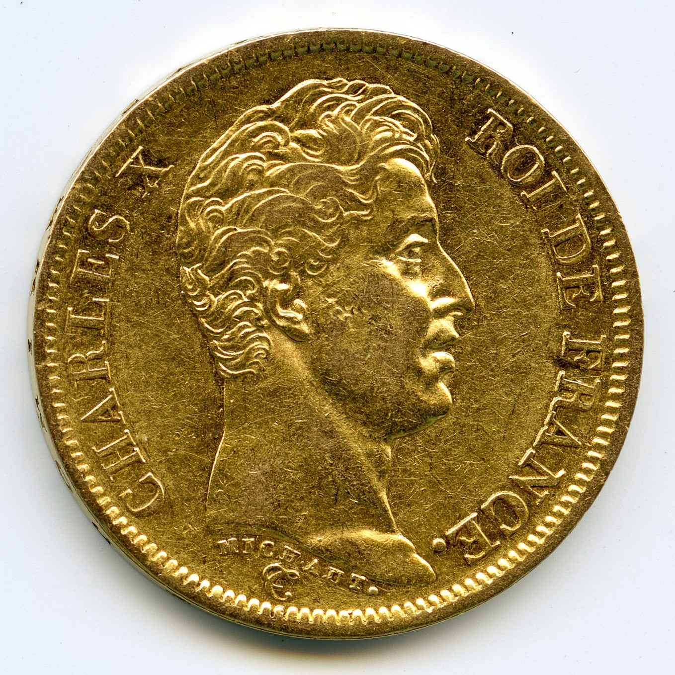 Charles X - 40 Francs - 1824 A avers