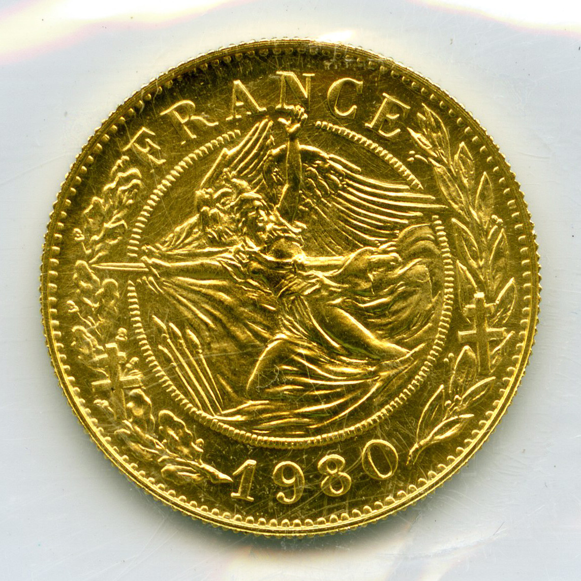 De Gaulle - Médaille Or - 1980 revers
