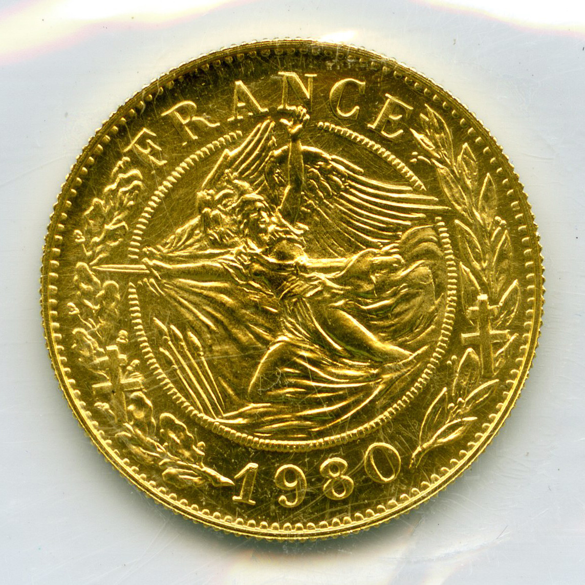 De Gaulle - Médaille Or - 1980 revers De Gaulle - Médaille Or - 1980 revers