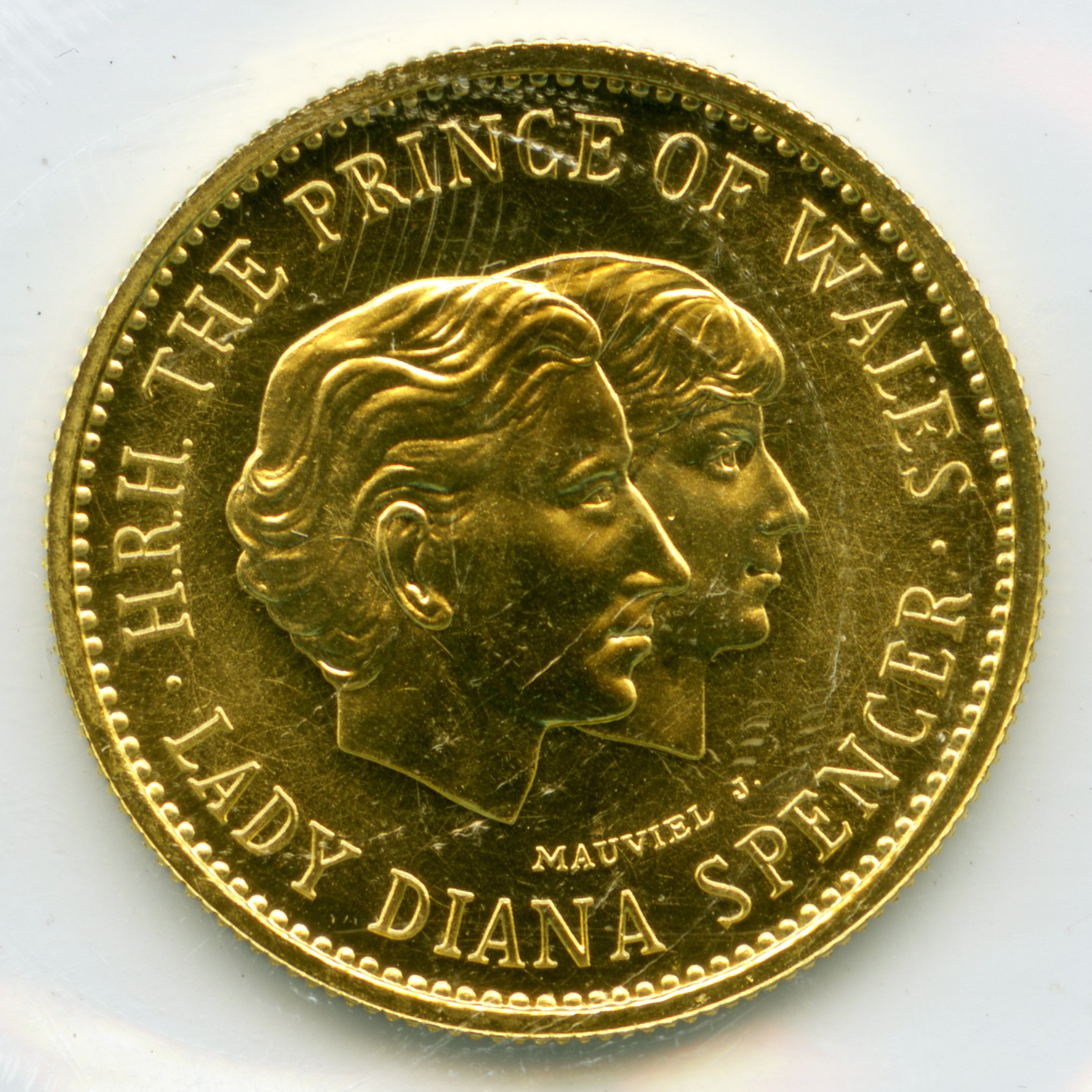 Médaille Prince de Galles et Lady Diana avers Médaille Prince de Galles et Lady Diana avers