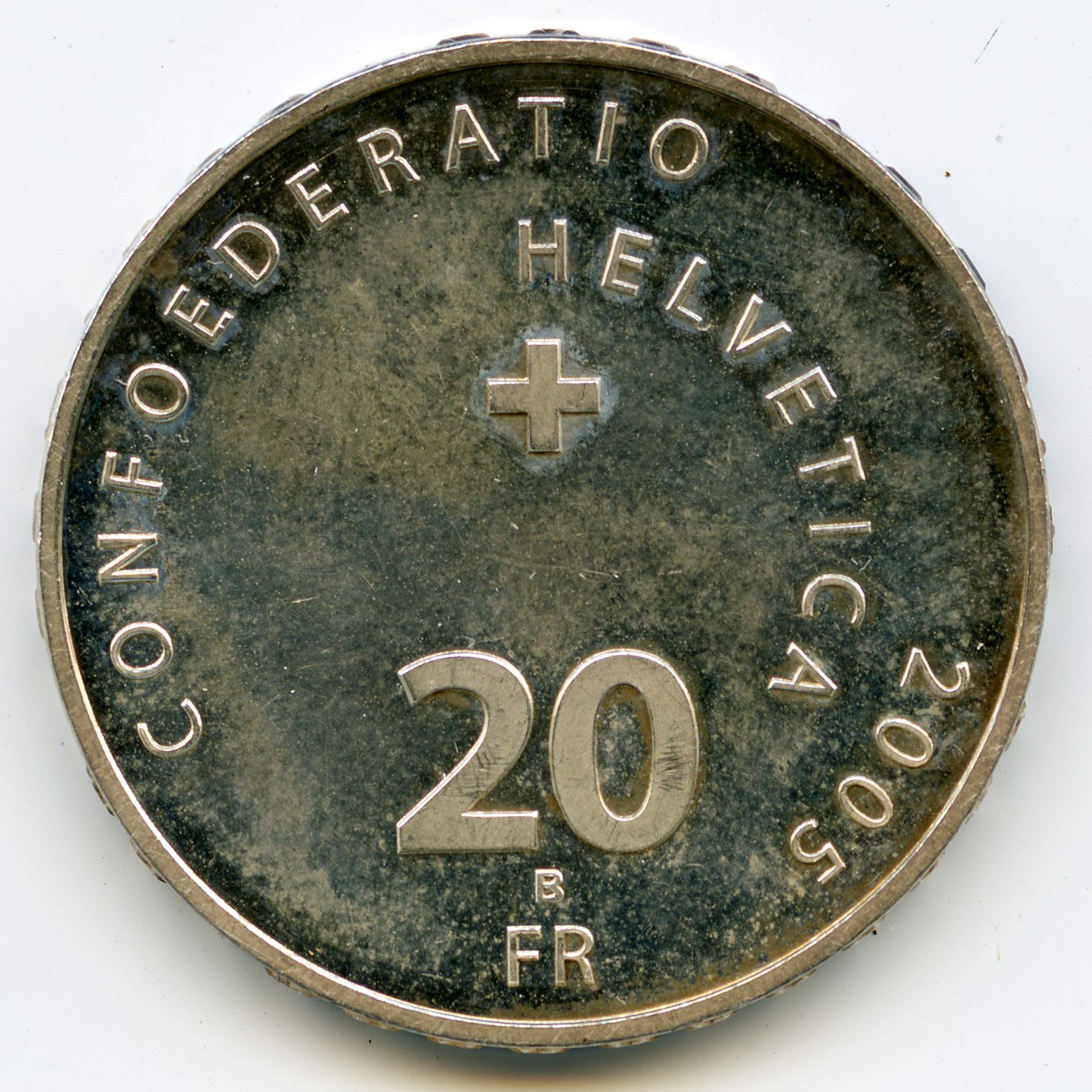 Suisse - 20 Francs - 2005 B revers