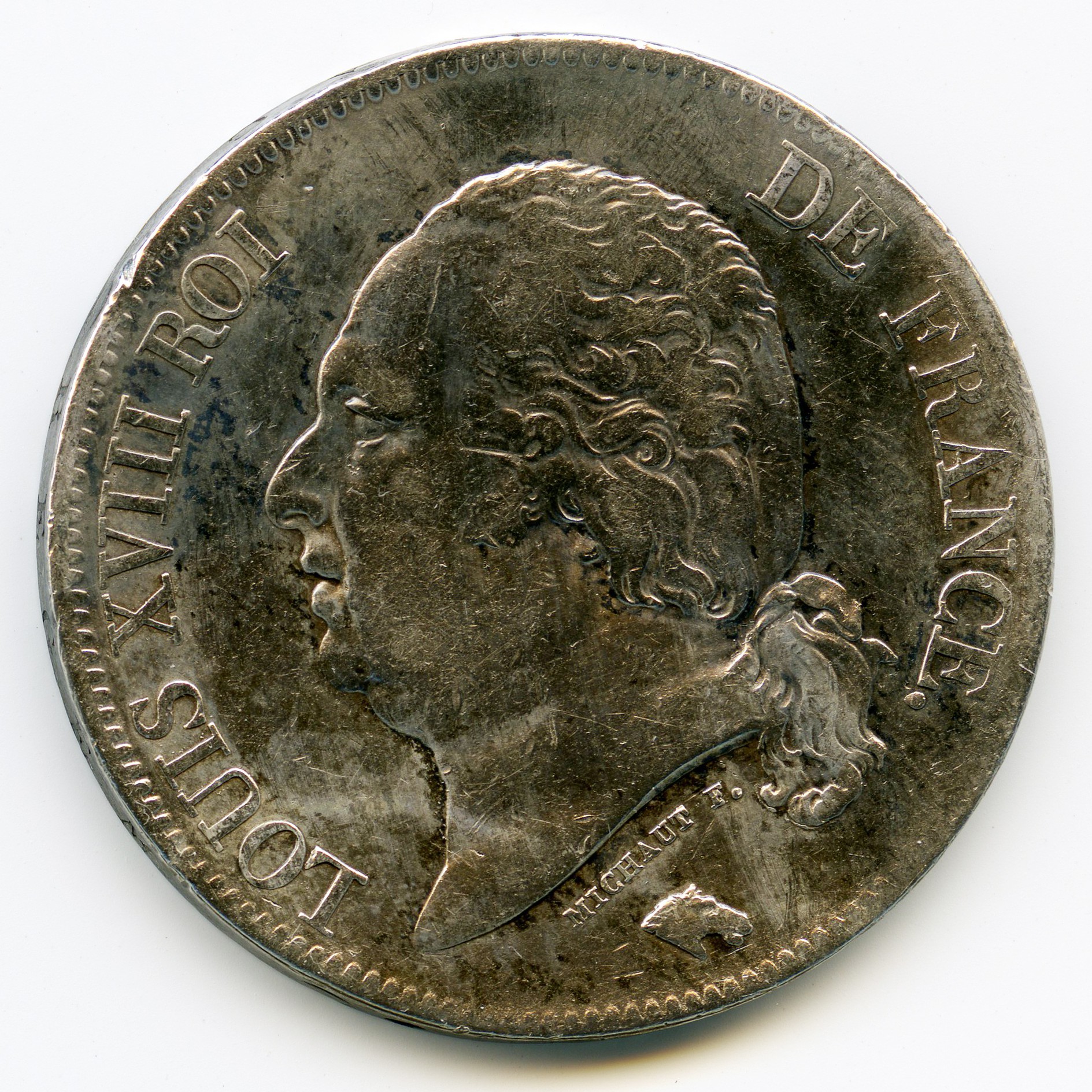 Louis XVIII - 5 Francs - 1821 A avers Louis XVIII - 5 Francs - 1821 A avers