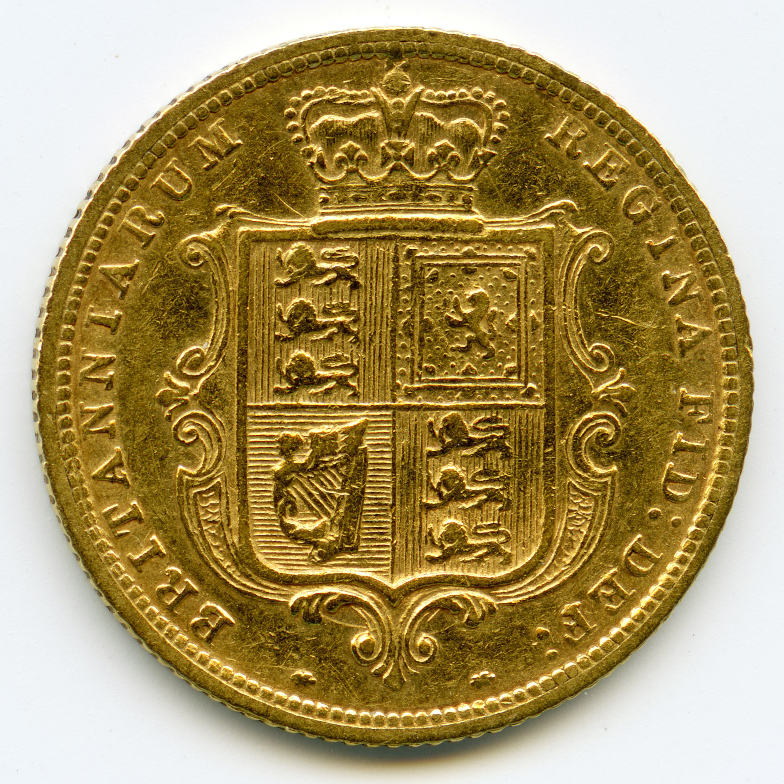 Grande-Bretagne - 1/2 Souverain - 1885 revers Grande-Bretagne - 1/2 Souverain - 1885 revers