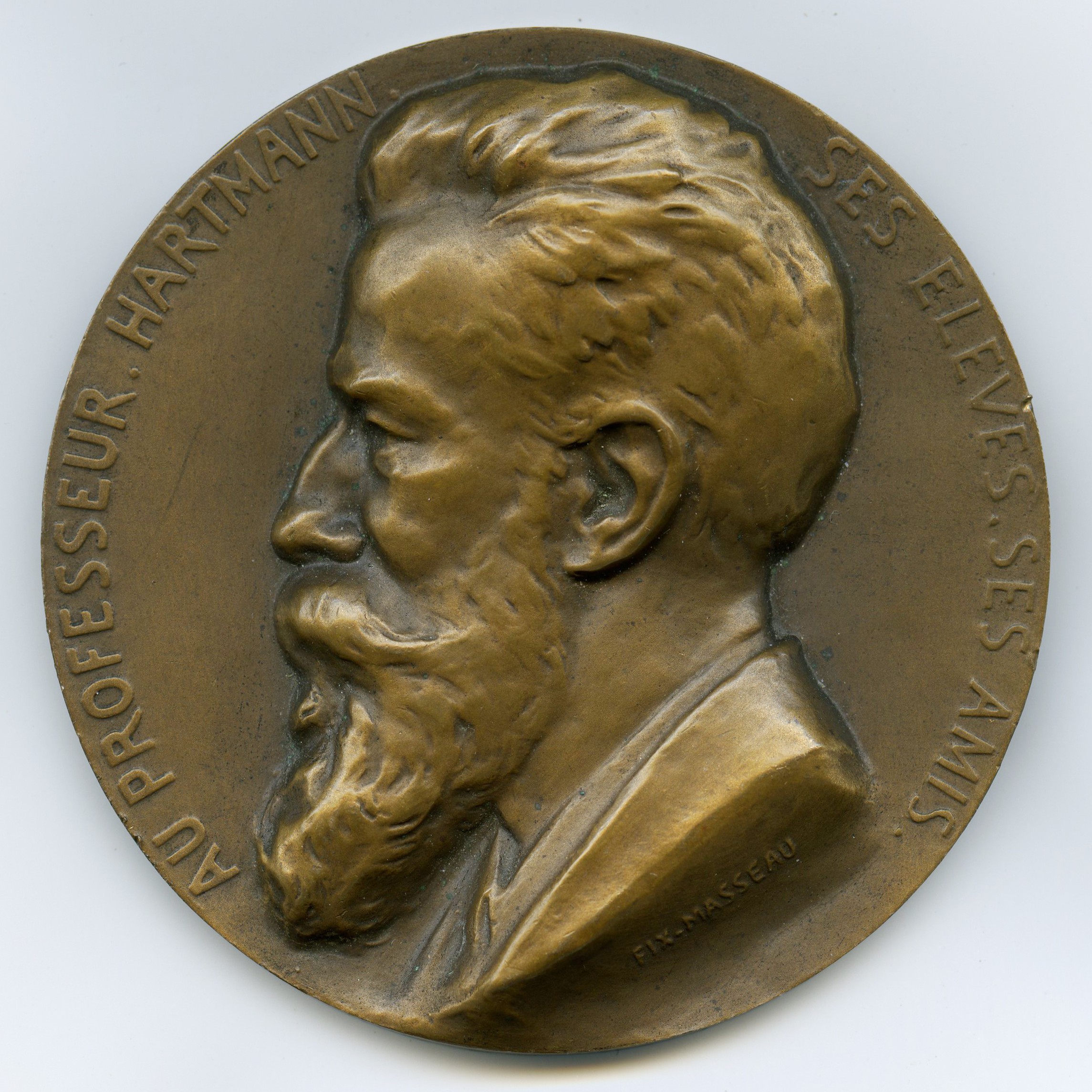 Dr HARTMANN - Médaille Bronze - 1909 avers Dr HARTMANN - Médaille Bronze - 1909 avers