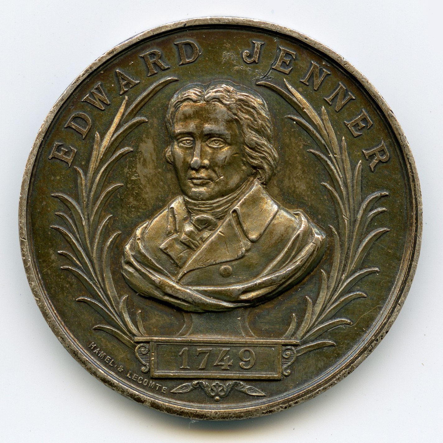 Edward Jenner - Médaille - 1894 avers