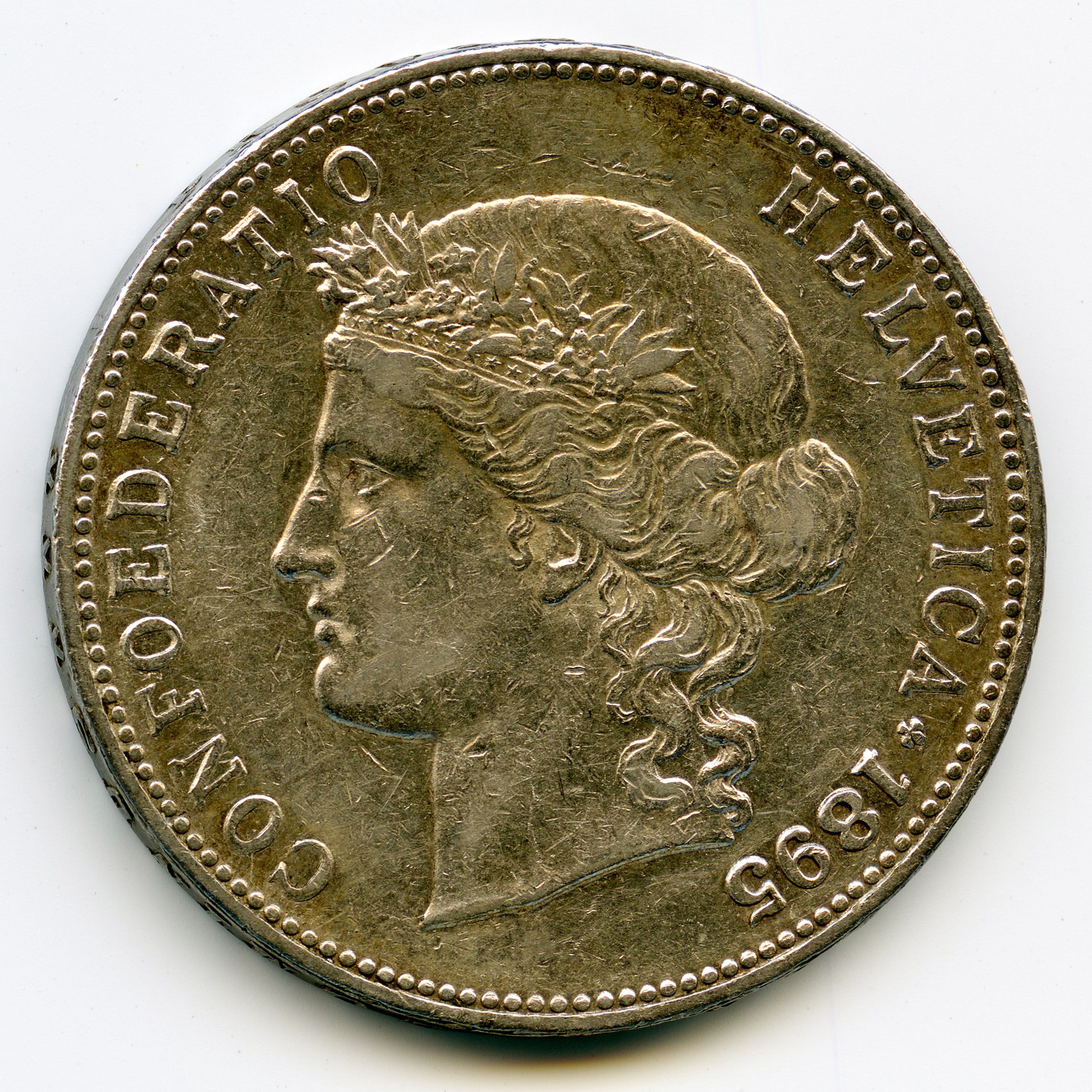 Suisse - 5 Francs - 1895 B avers