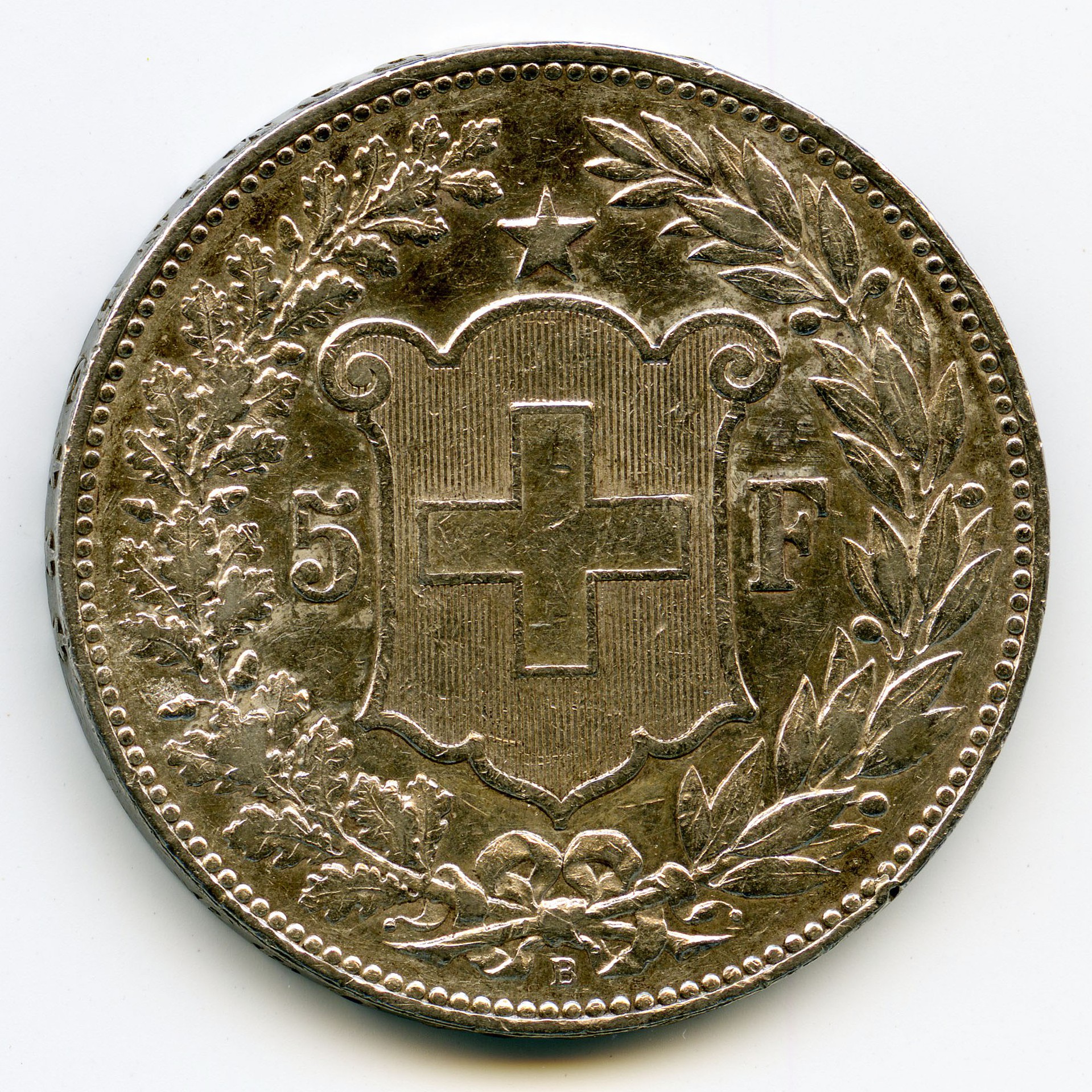 Suisse - 5 Francs - 1895 B revers