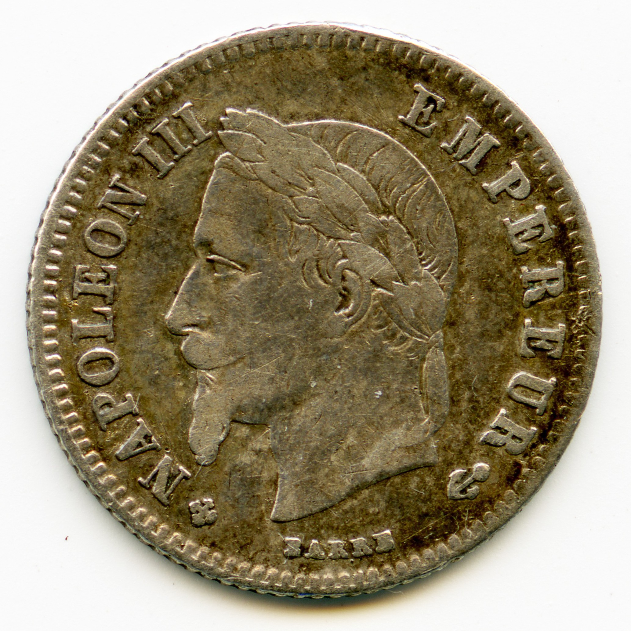 Napoléon III - 20 Centimes - 1866 BB avers