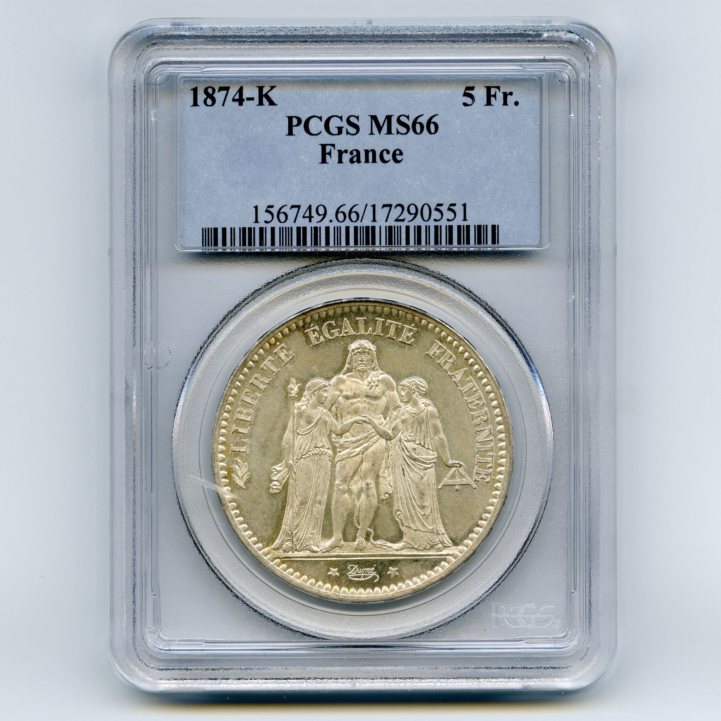 5 Francs - 1874 - Bordeaux avers 5 Francs - 1874 - Bordeaux avers