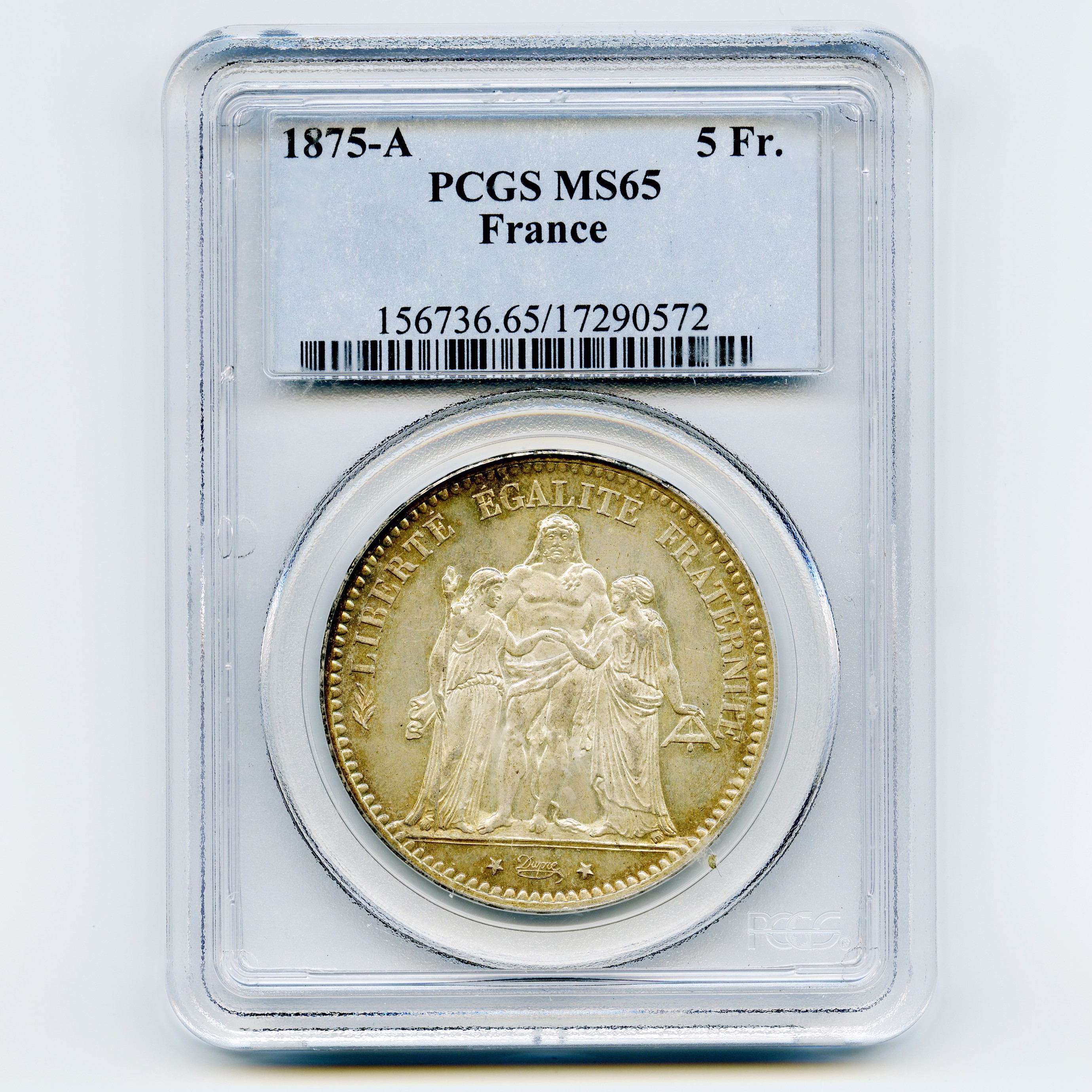 5 Francs - 1875 - Paris avers