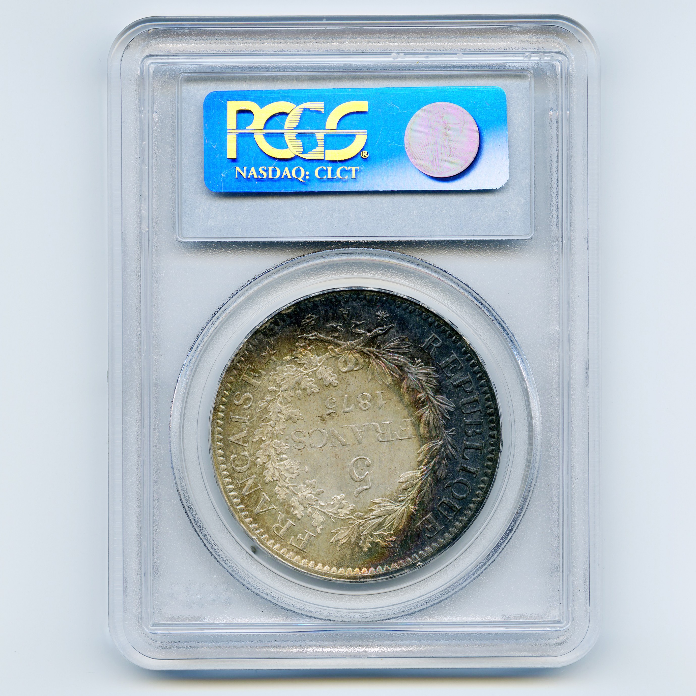 5 Francs - 1875 - Paris revers 5 Francs - 1875 - Paris revers