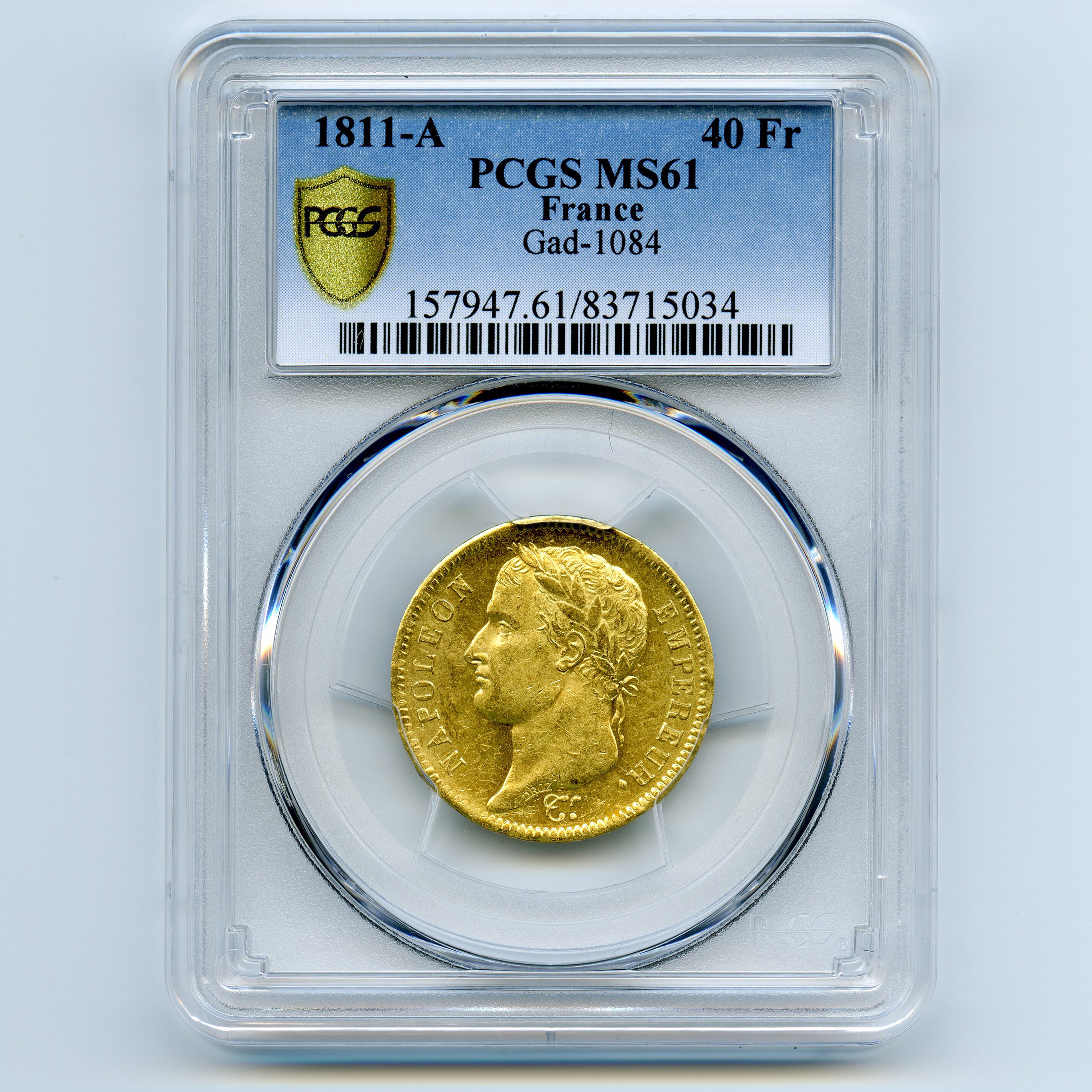Napoléon Ier - 40 Francs - 1811 A avers Napoléon Ier - 40 Francs - 1811 A avers