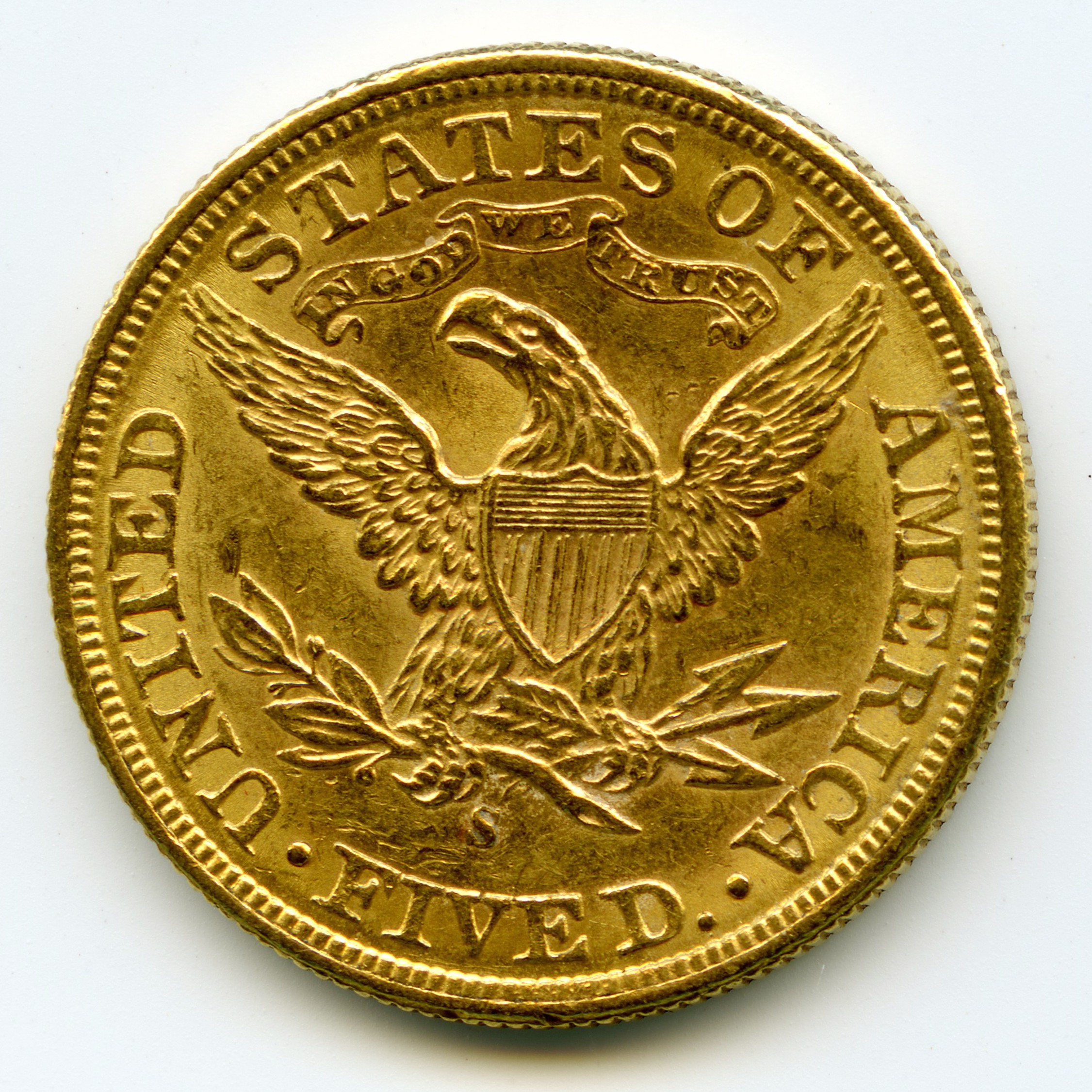 USA - 5 Dollars - 1898 S revers
