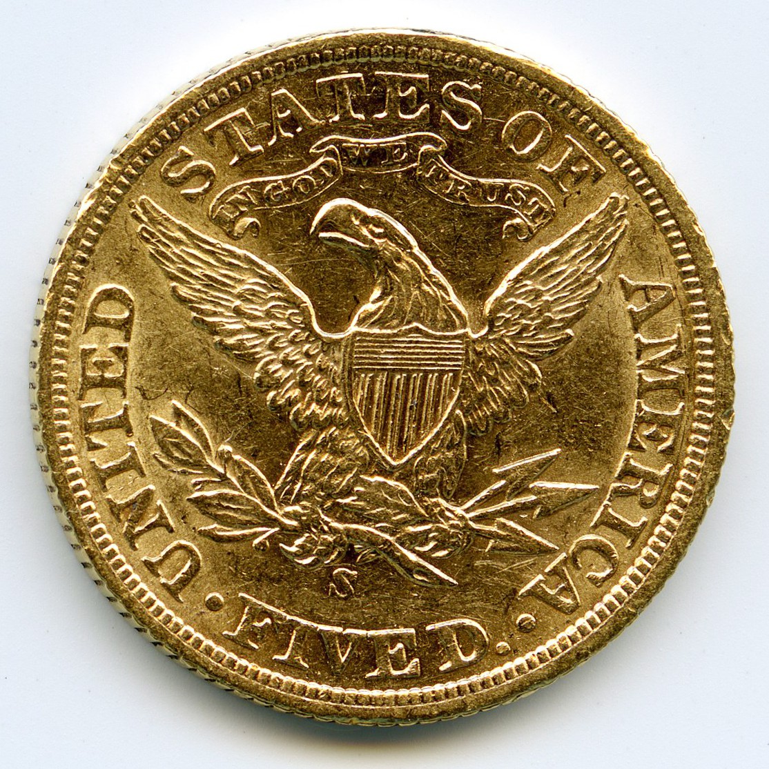 USA - 5 Dollars - 1901 S revers