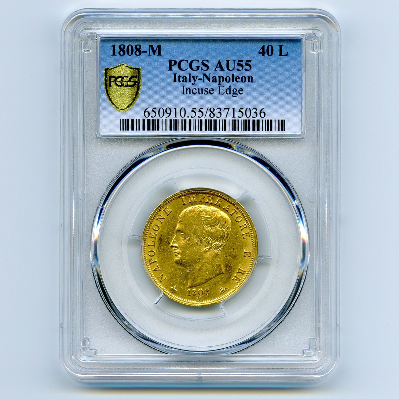 Italie - 40 Lire - 1808 M avers Italie - 40 Lire - 1808 M avers