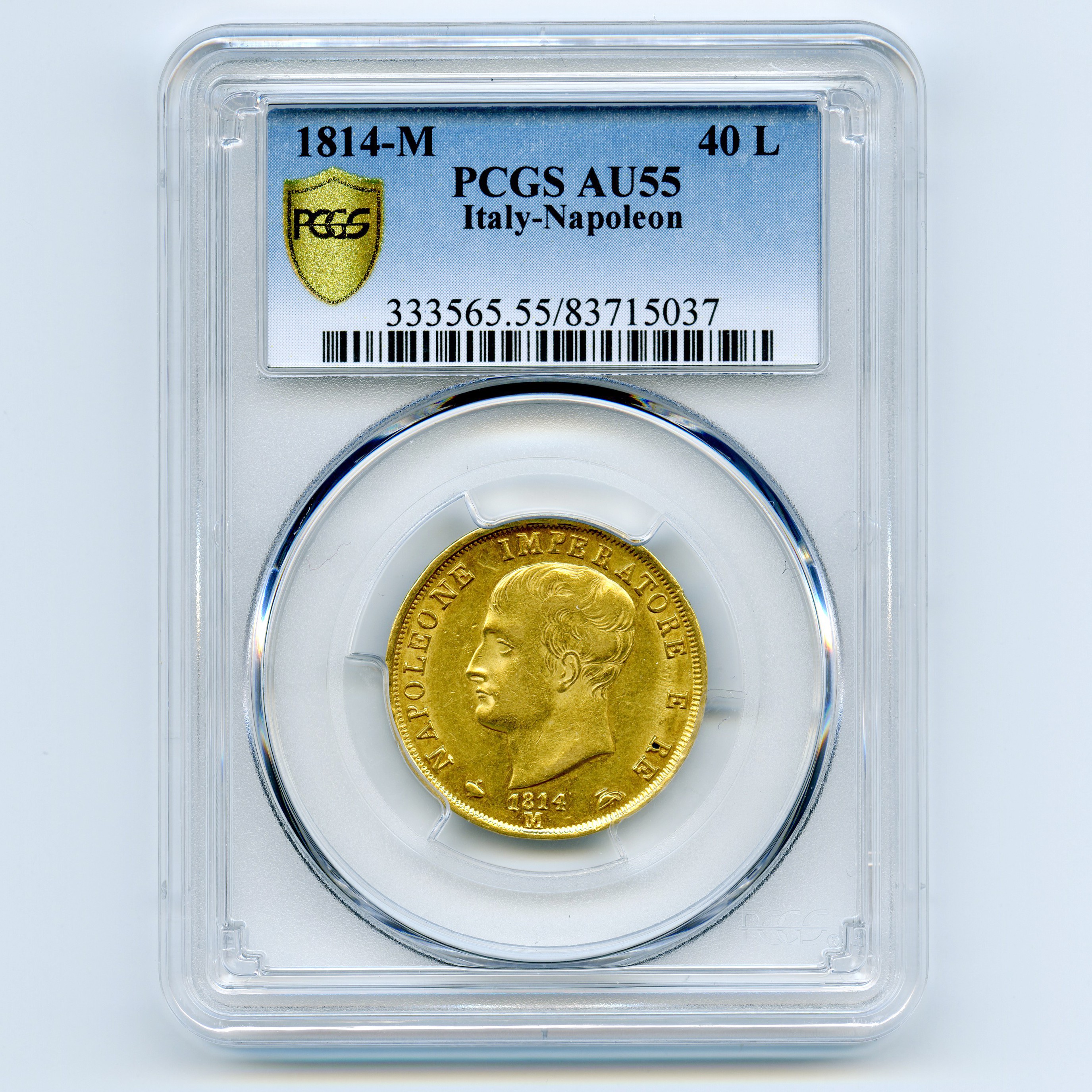 Italie - 40 Lire - 1814 M avers Italie - 40 Lire - 1814 M avers