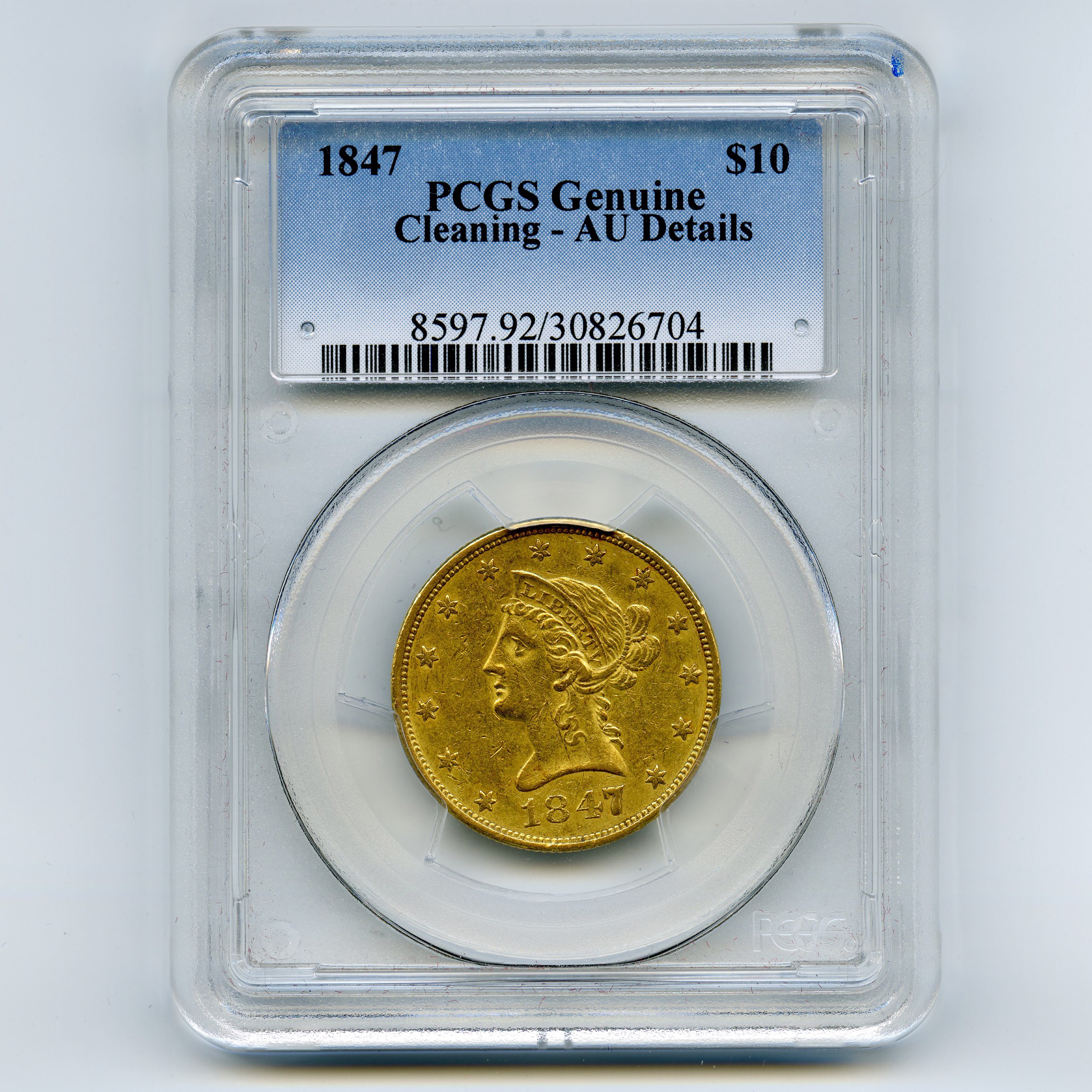 USA - 10 Dollars - 1847 avers