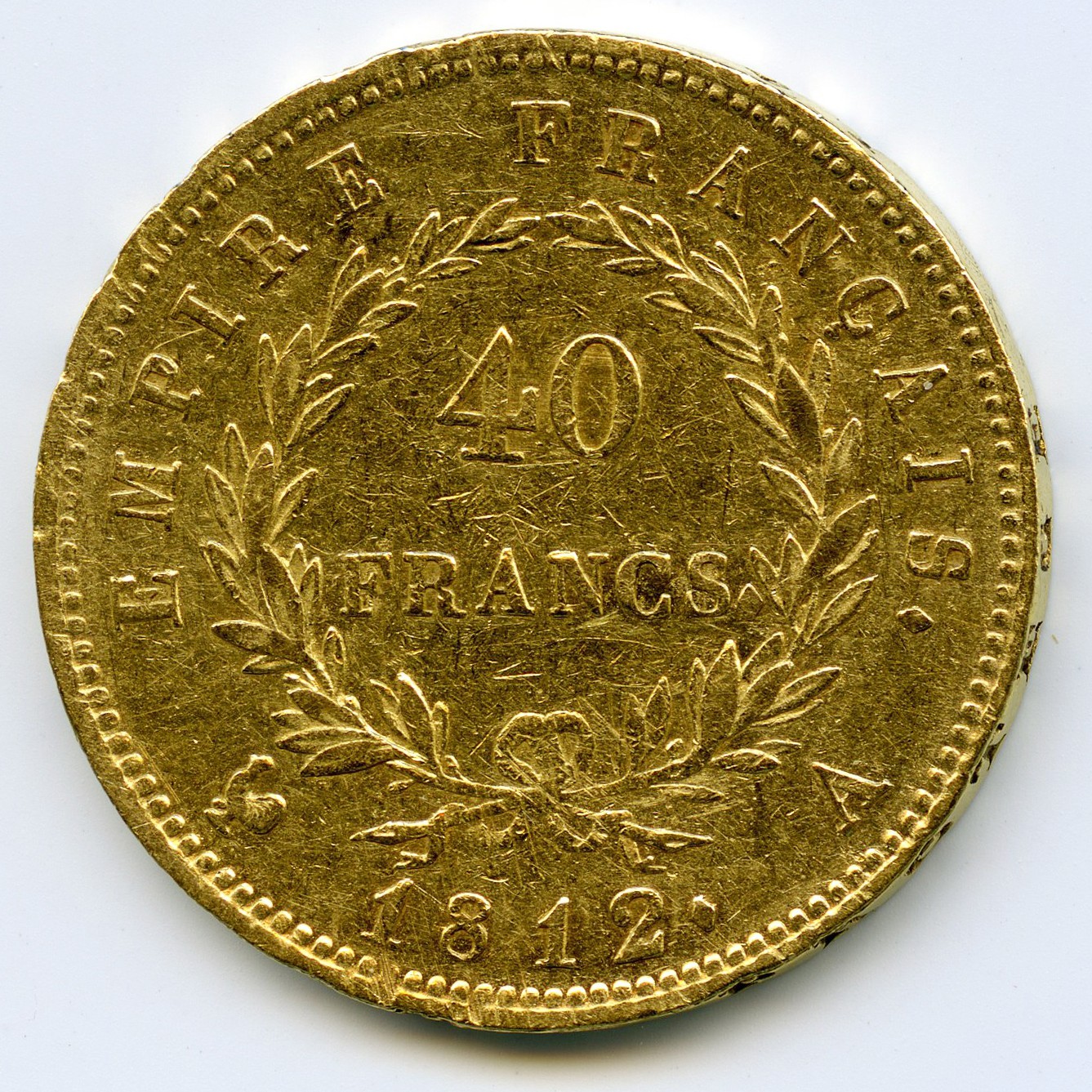 Napoléon Ier - 40 Francs - 1812 A revers