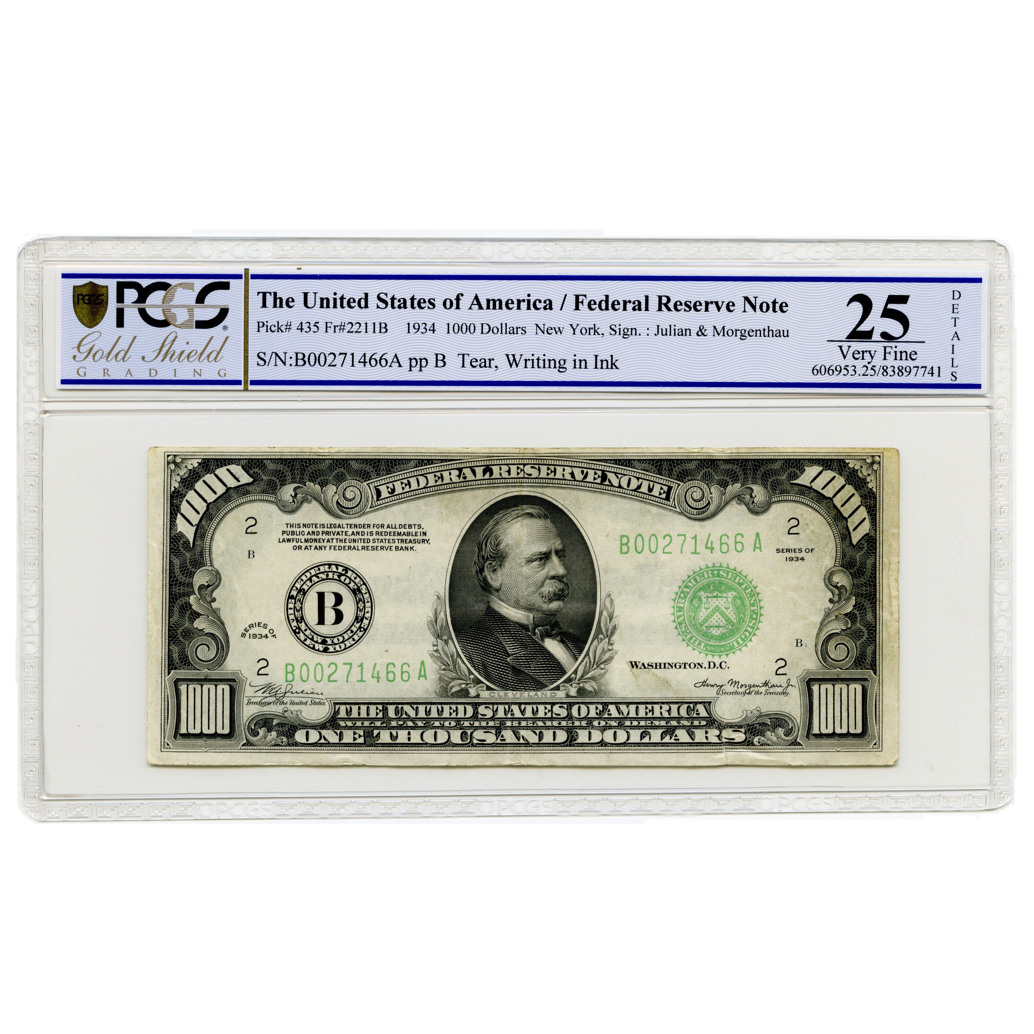 USA - 1 000 Dollars - B00271466A avers USA - 1 000 Dollars - B00271466A avers