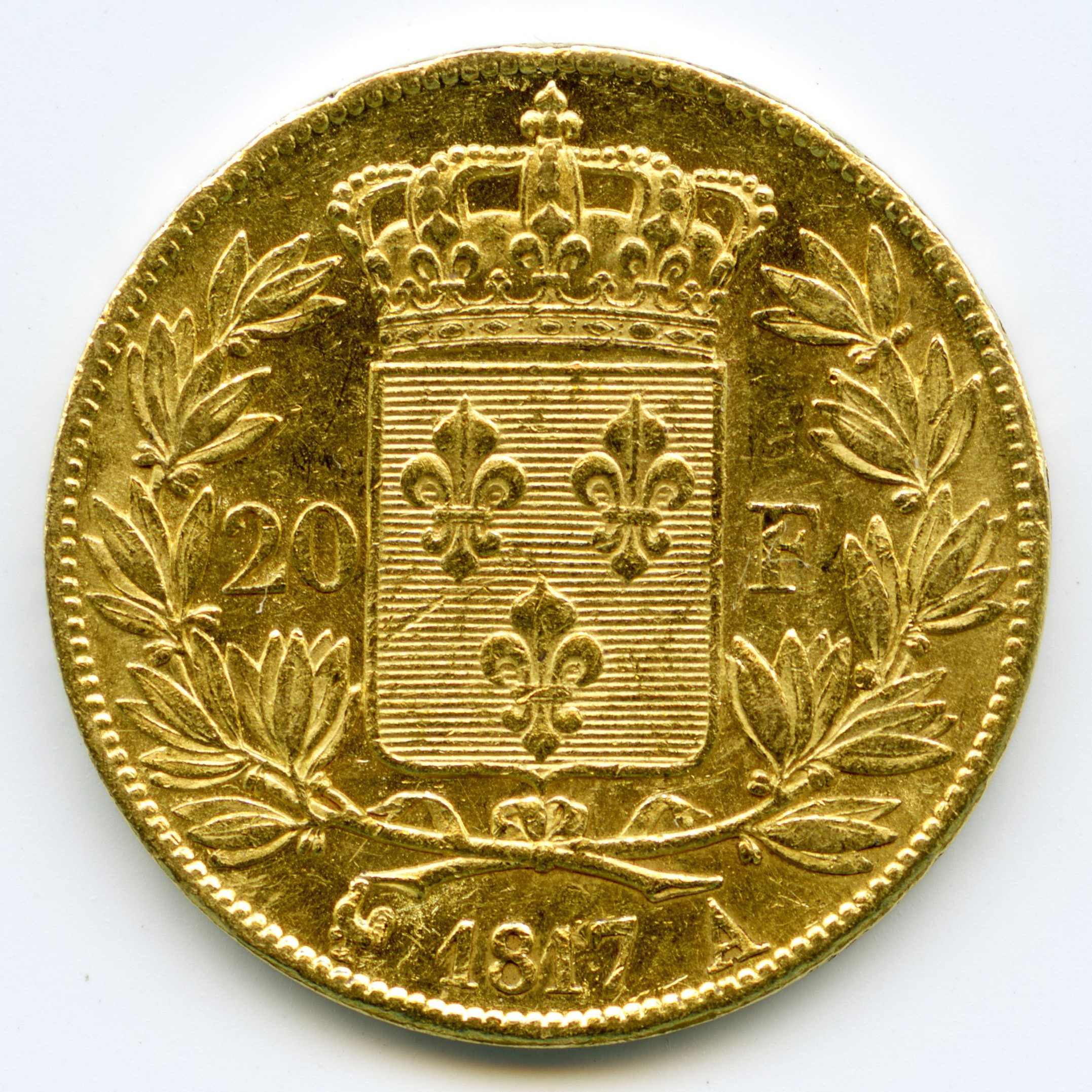 Louis XVIII - 20 Francs - 1817 A revers