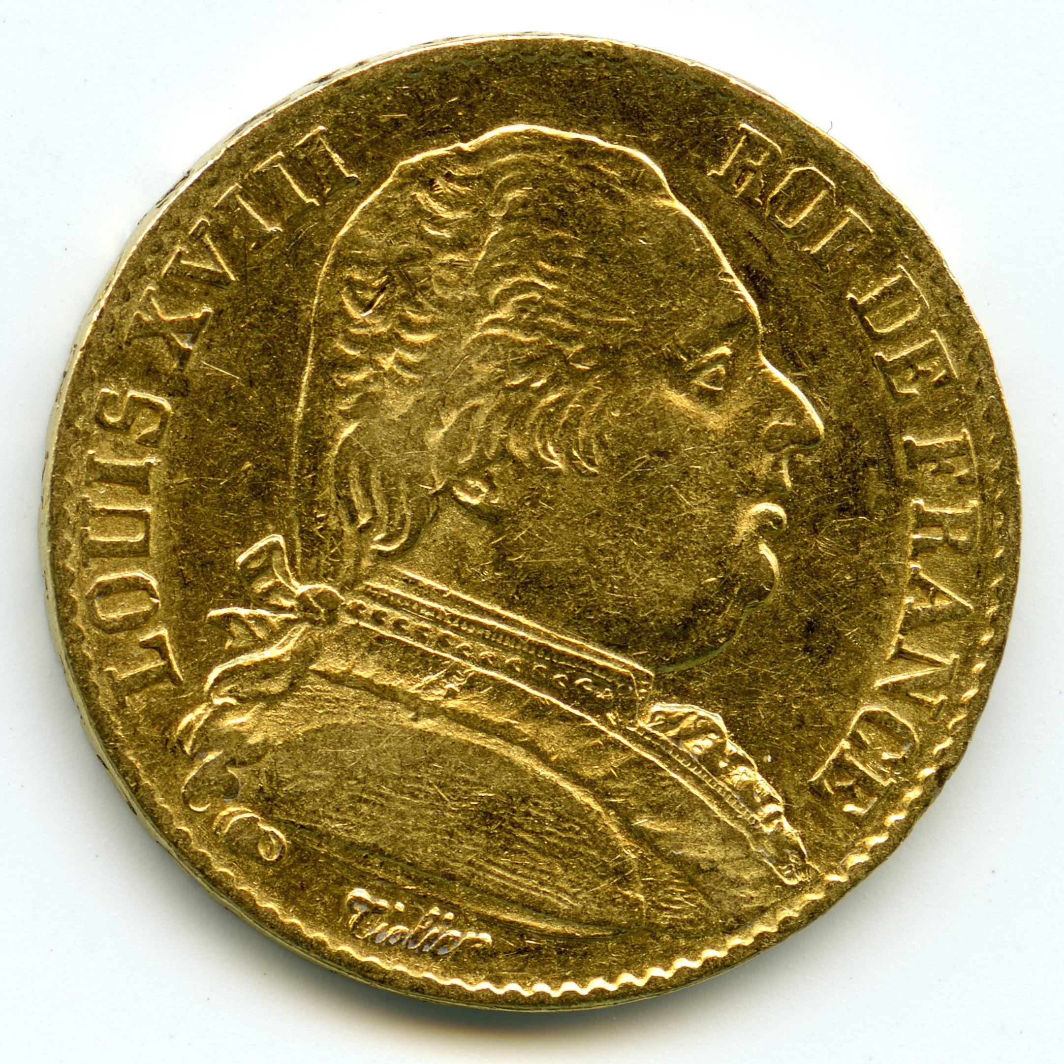 Louis XVIII - 20 Francs - 1814 A avers Louis XVIII - 20 Francs - 1814 A avers