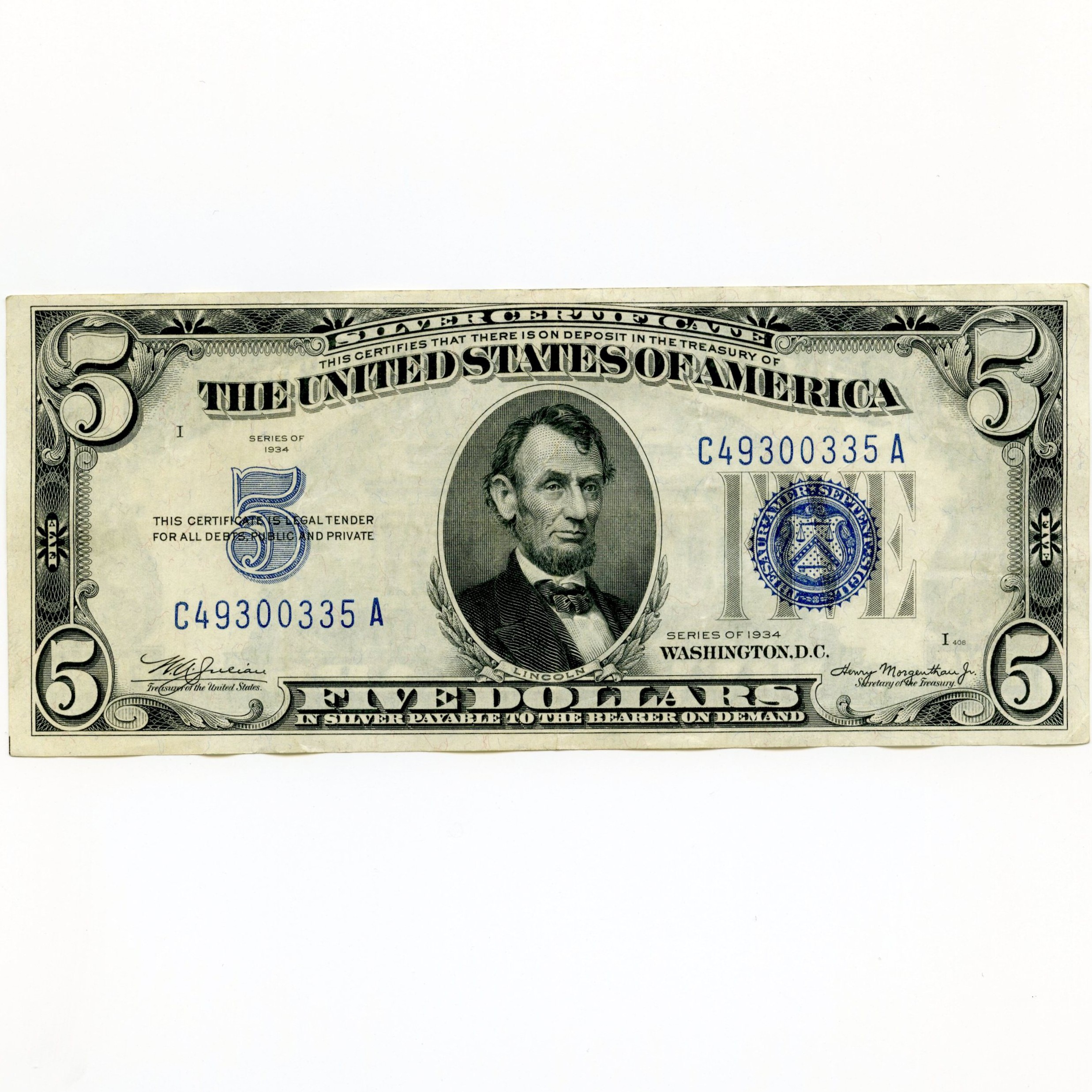 USA - 5 Dollars - C49300335 avers