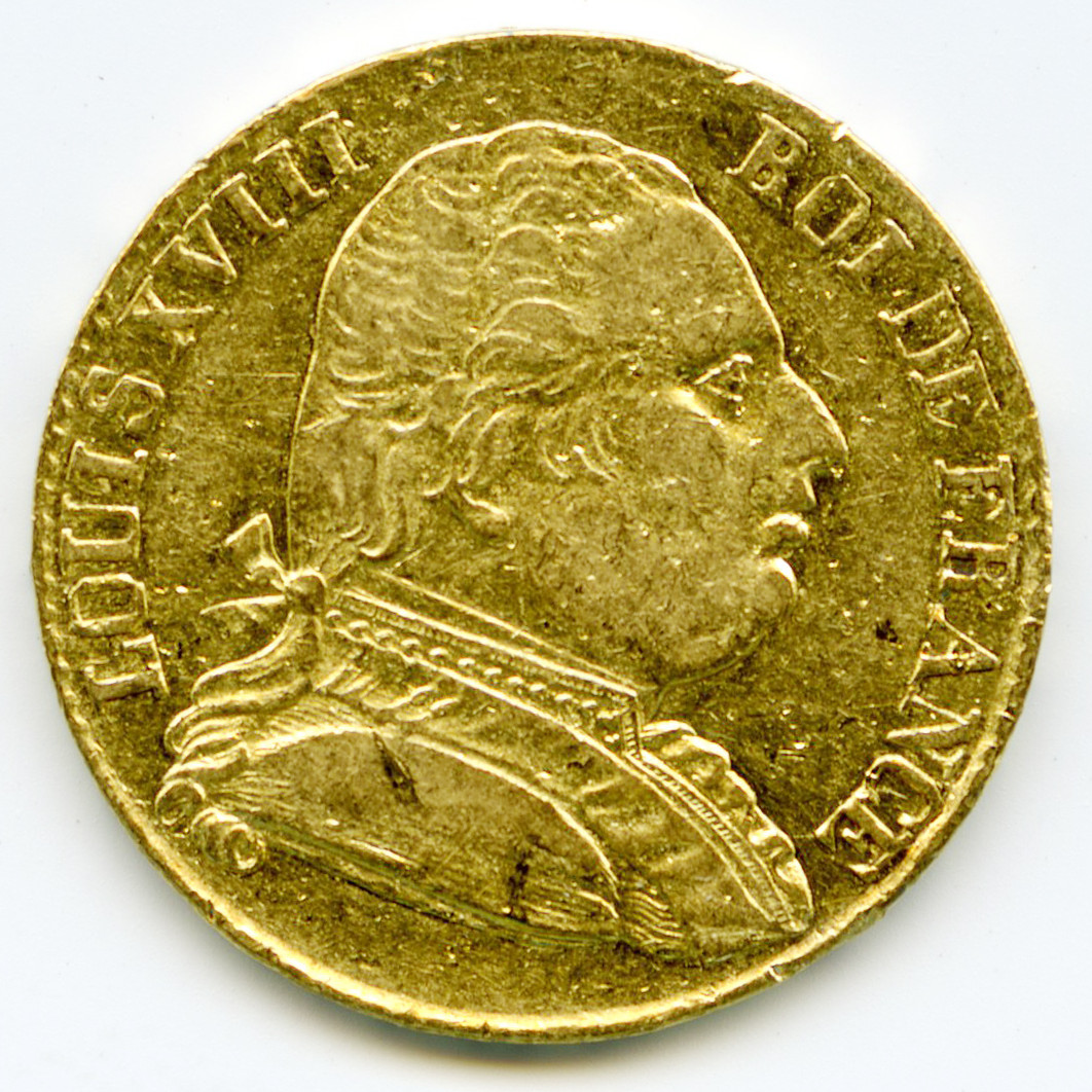 Louis XVIII - 20 Francs 1815 R avers