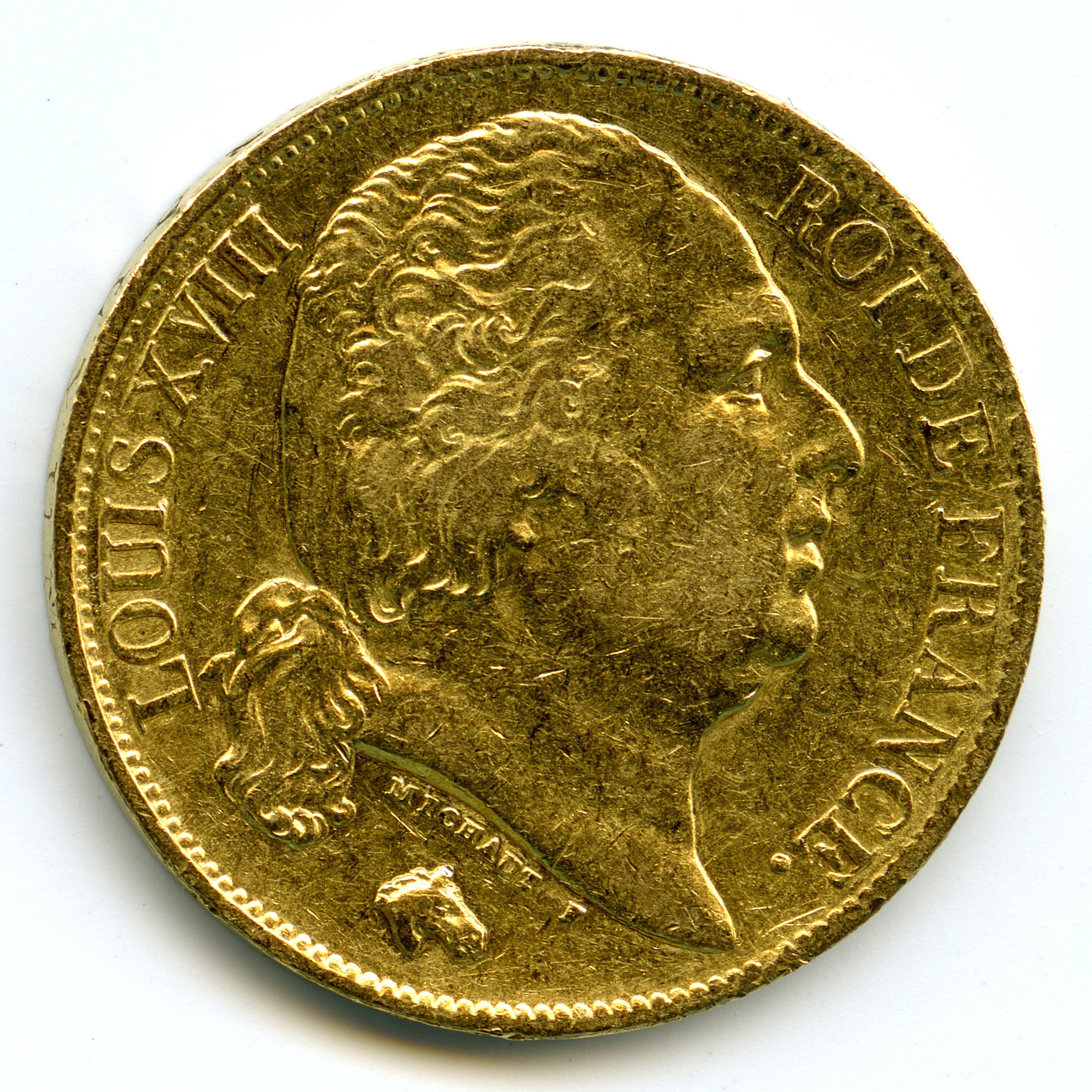 Louis XVIII - 20 Francs - 1818 W avers