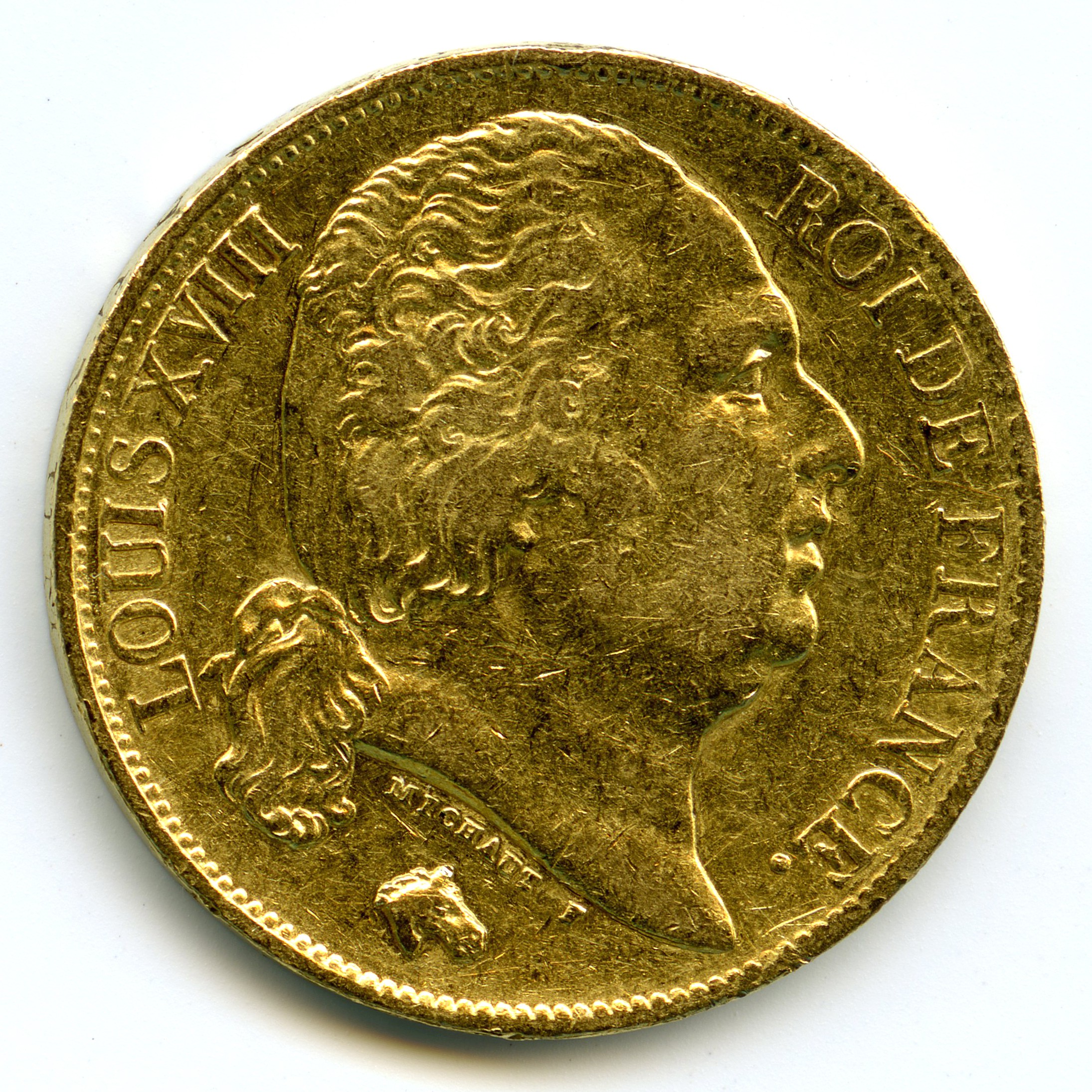 Louis XVIII - 20 Francs - 1818 W avers Louis XVIII - 20 Francs - 1818 W avers
