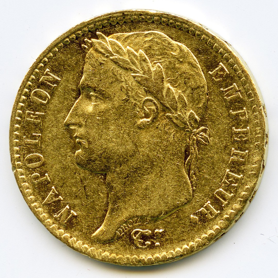 Napoléon Ier - 20 Francs - 1808 A avers Napoléon Ier - 20 Francs - 1808 A avers